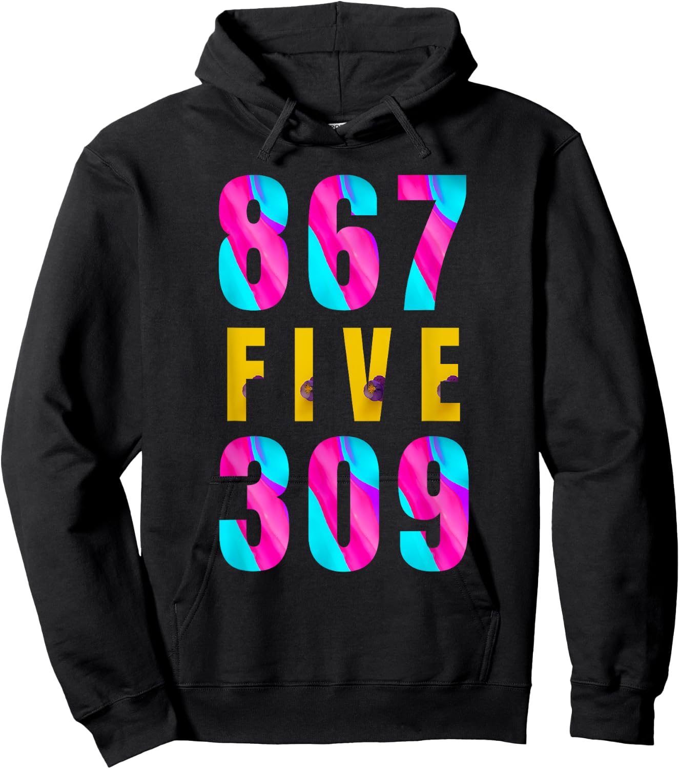 Jenny Phone Number 867-5309 Funny Rock Music Hoodie - Hoodie | Black