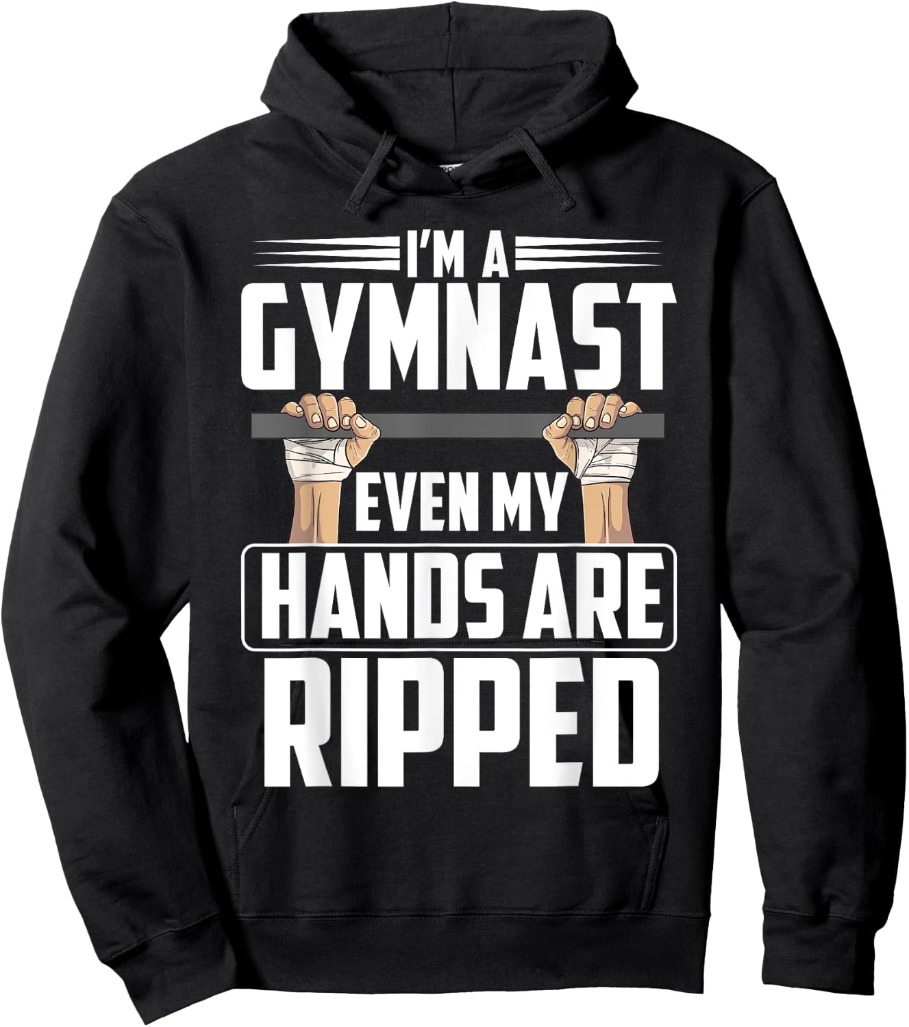 Funny Gymnastics Gift Boys Men | Cute Gymnast Sports Hoodie - Hoodie | Black