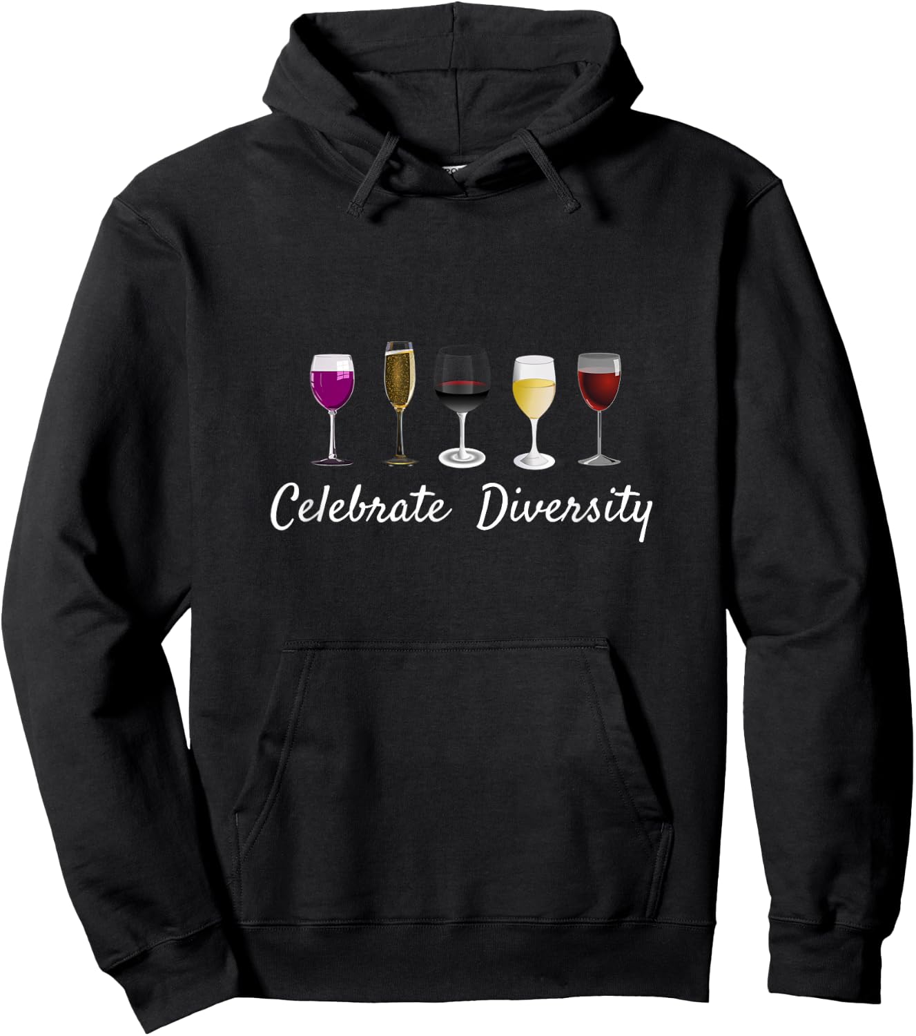 Wine Glass Saying Quote Funny Drinking Related Hoodie - Hoodie | Black