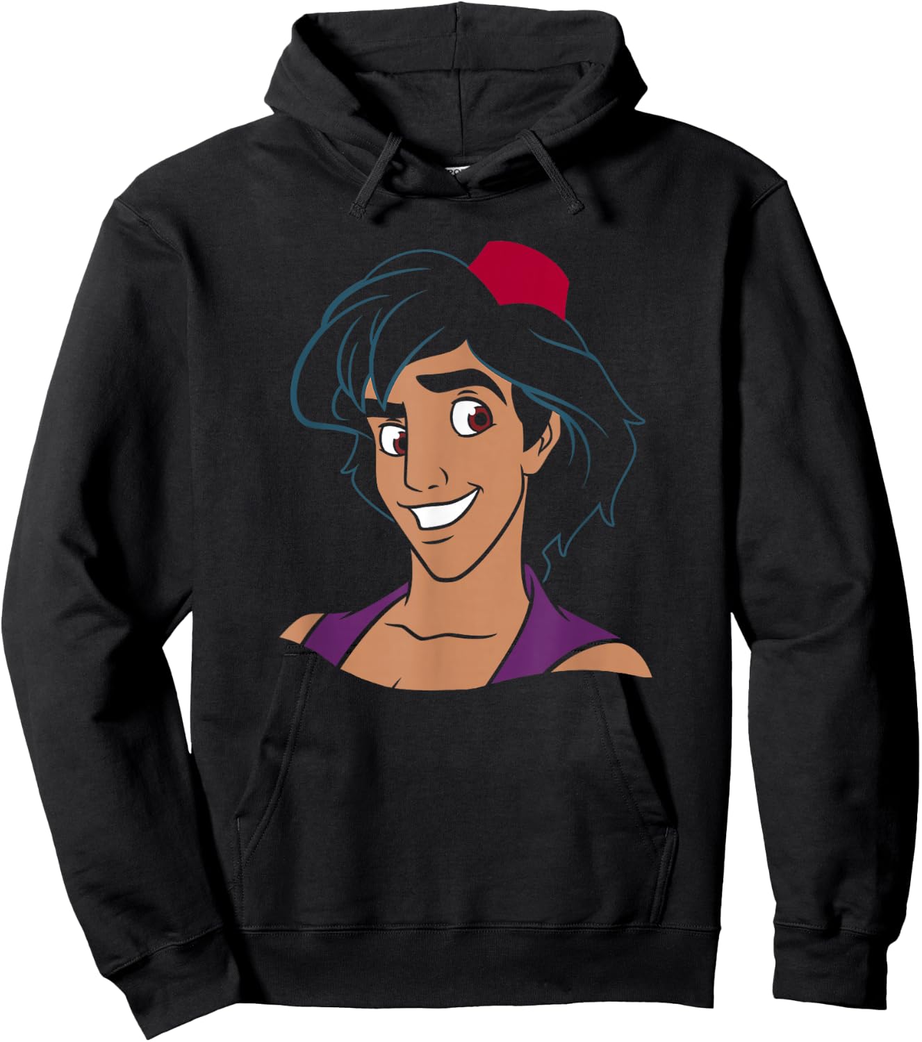 Disney Aladdin Big Smile Portrait Hoodie - Hoodie | Black