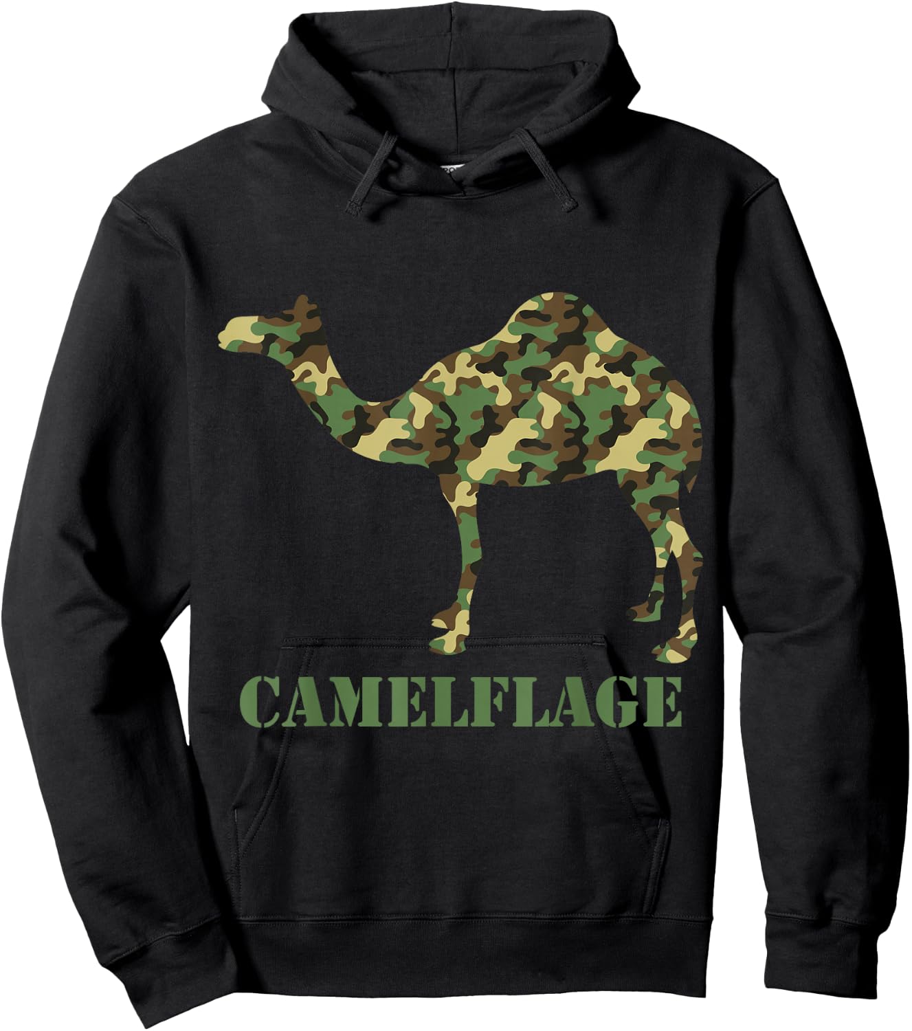 Camelflage I Camel Camouflaged Camo Pants Hump Day Hoodie - Hoodie | Black