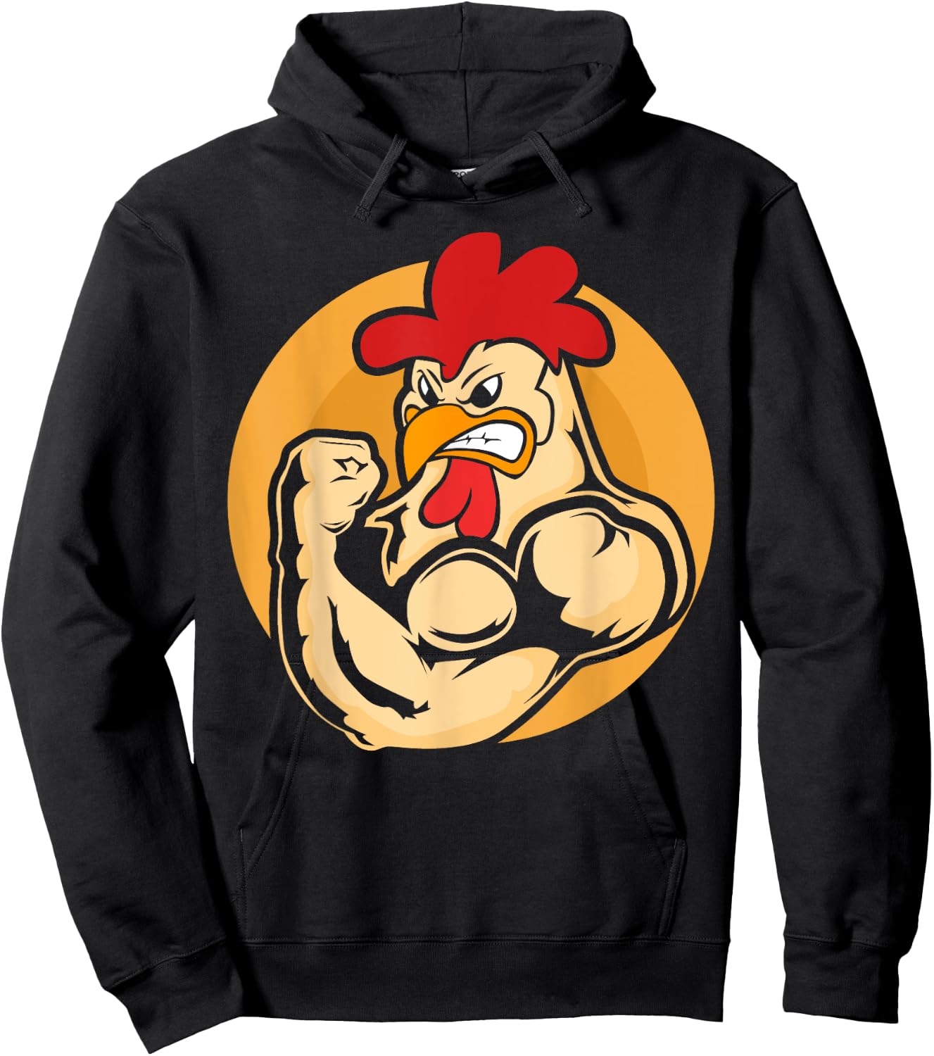 Strong Muscle Chicken Fitness Gym Chickens Hoodie - Hoodie | Black