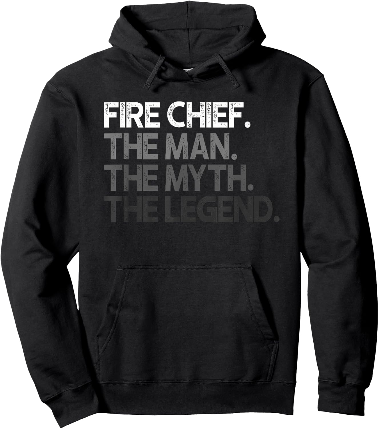 Fire Chief The Man Myth Legend Gift Hoodie - Hoodie | Black