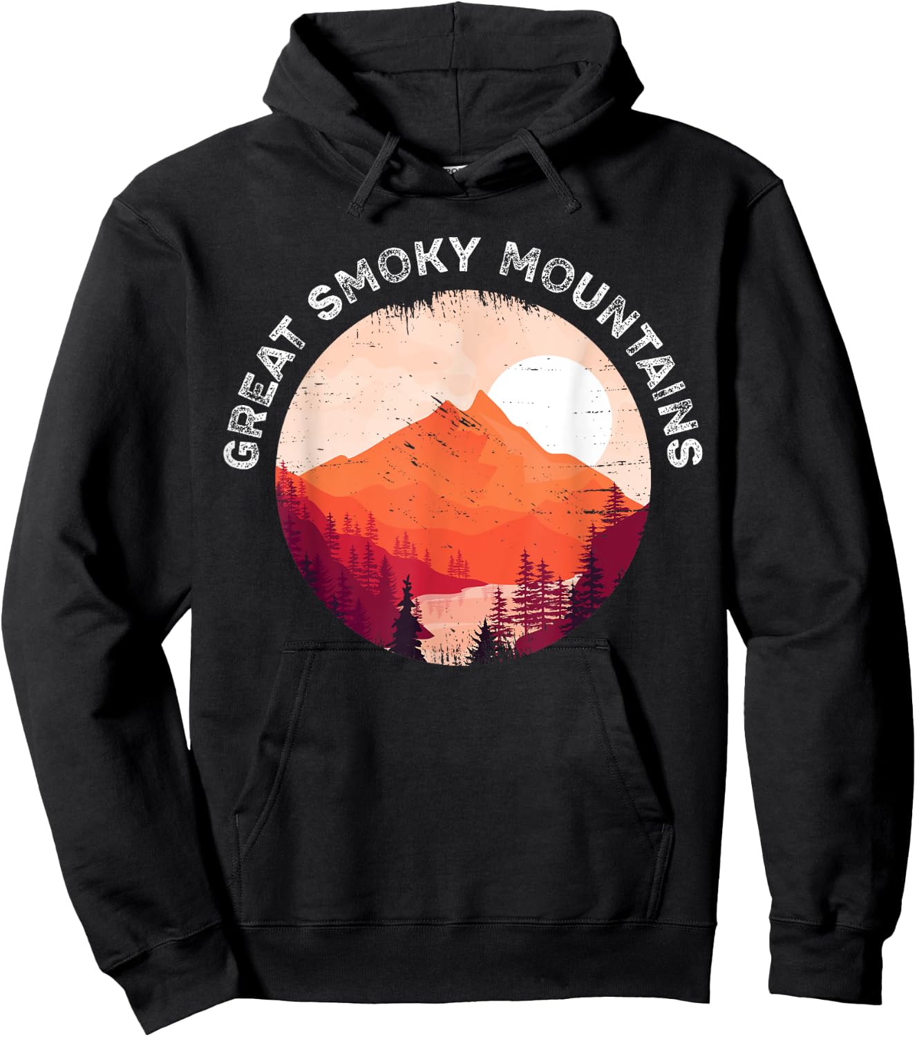 Great Smoky Mountains Hiking Souvenir Hoodie - Hoodie | Black