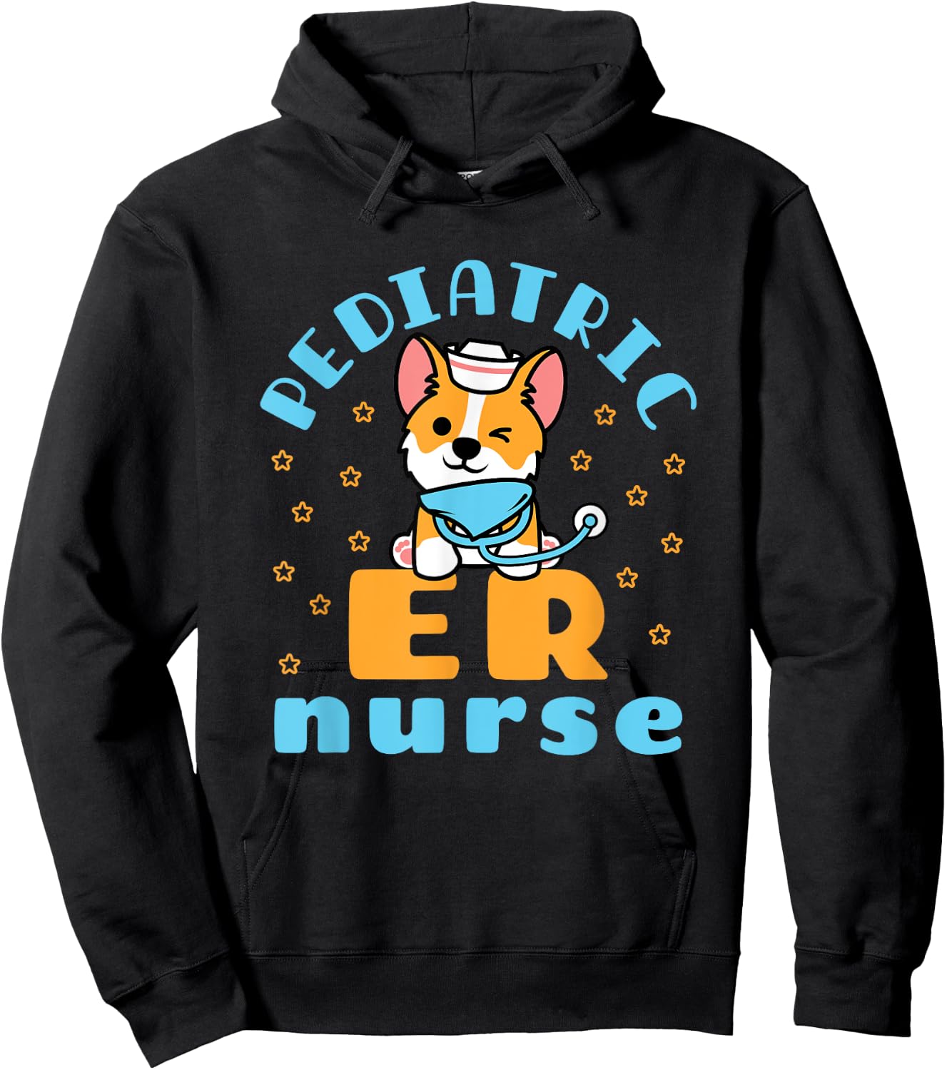 Cute Pediatric ER Nurse Pedi Unit Emergency Room Nursing Hoodie - Hoodie | Black