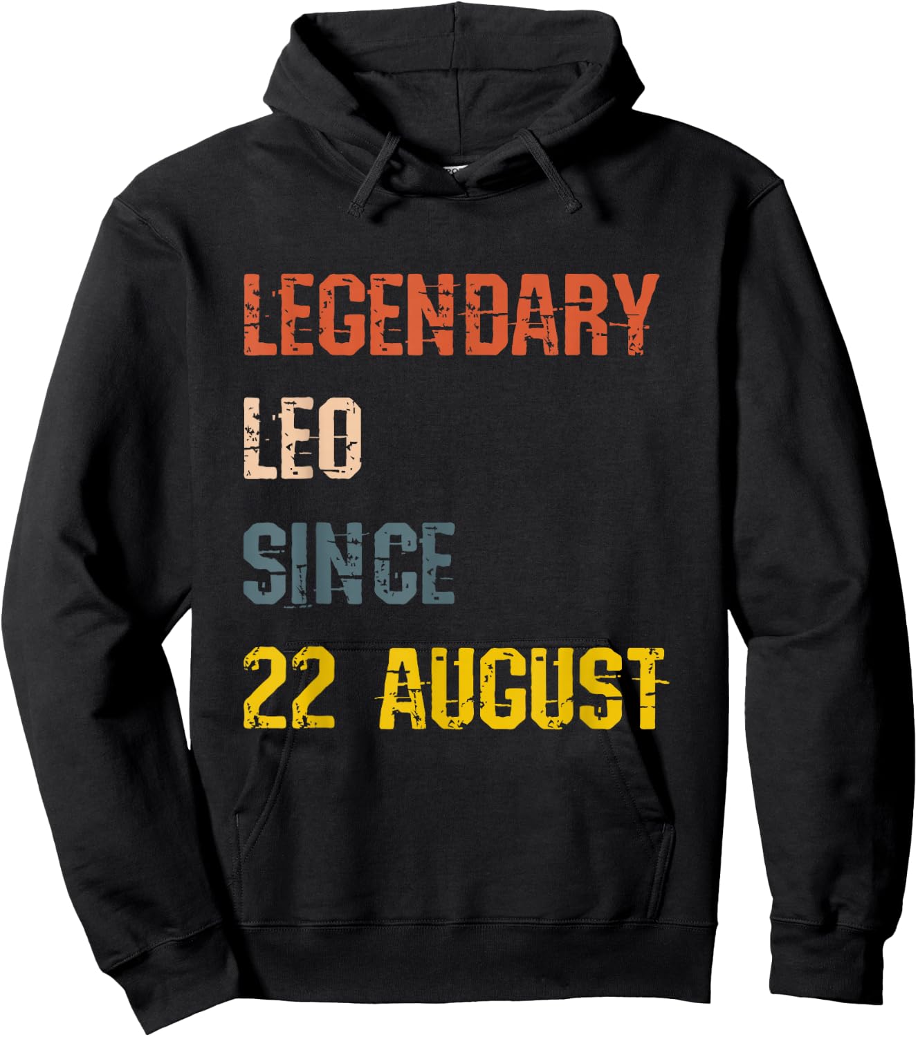 Leo Legend Since 22 August Birthday Hoodie - Hoodie | Black