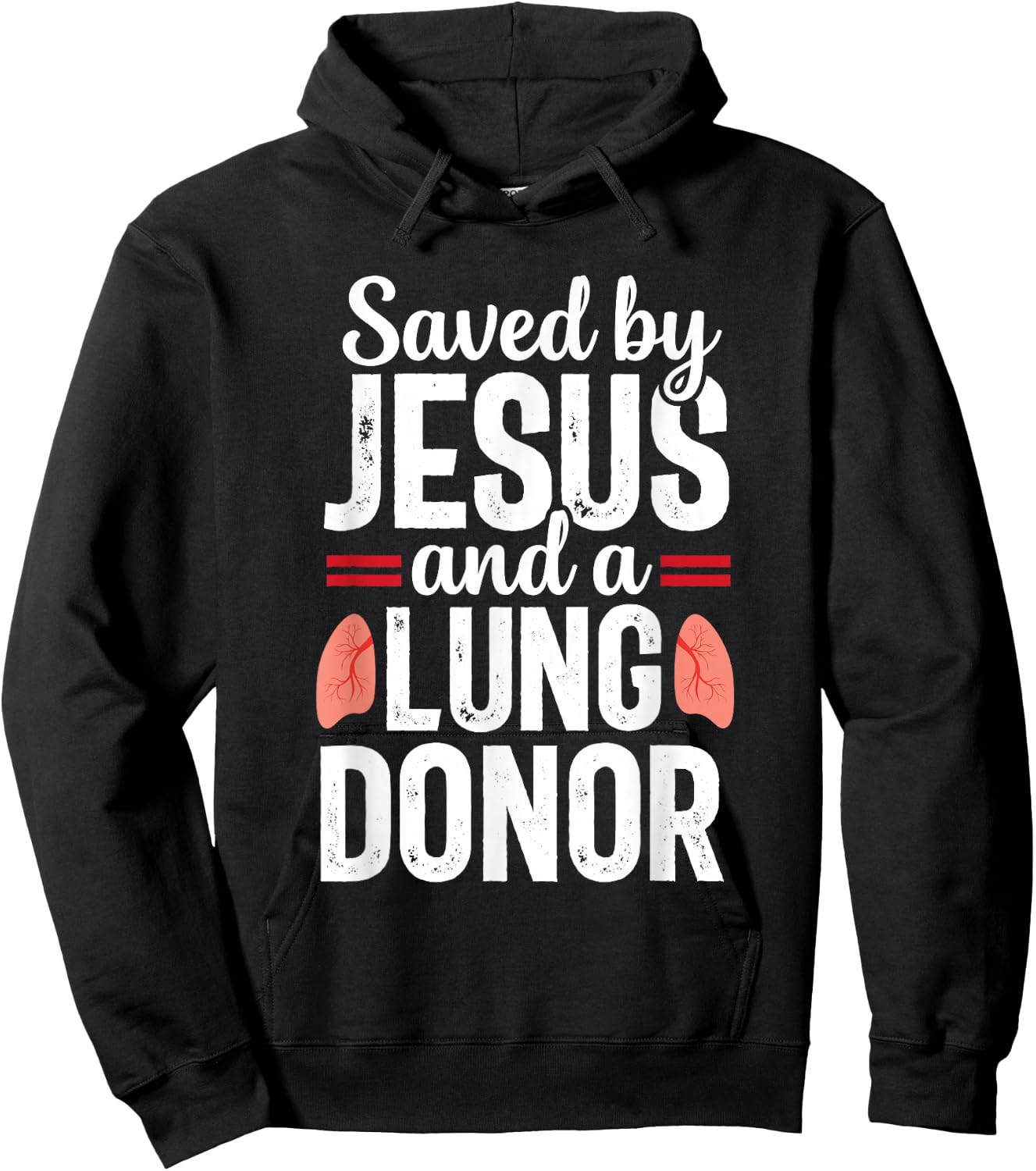 Jesus Lung Transplant Survivor Organ Surgery Recovery Hoodie - Hoodie | Black