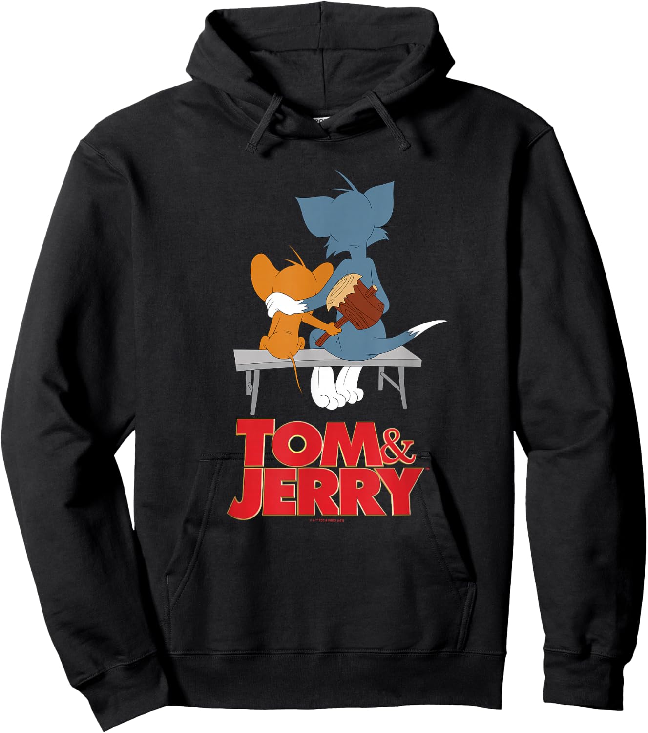 Tom & Jerry Movie Park bench Hoodie - Hoodie | Black