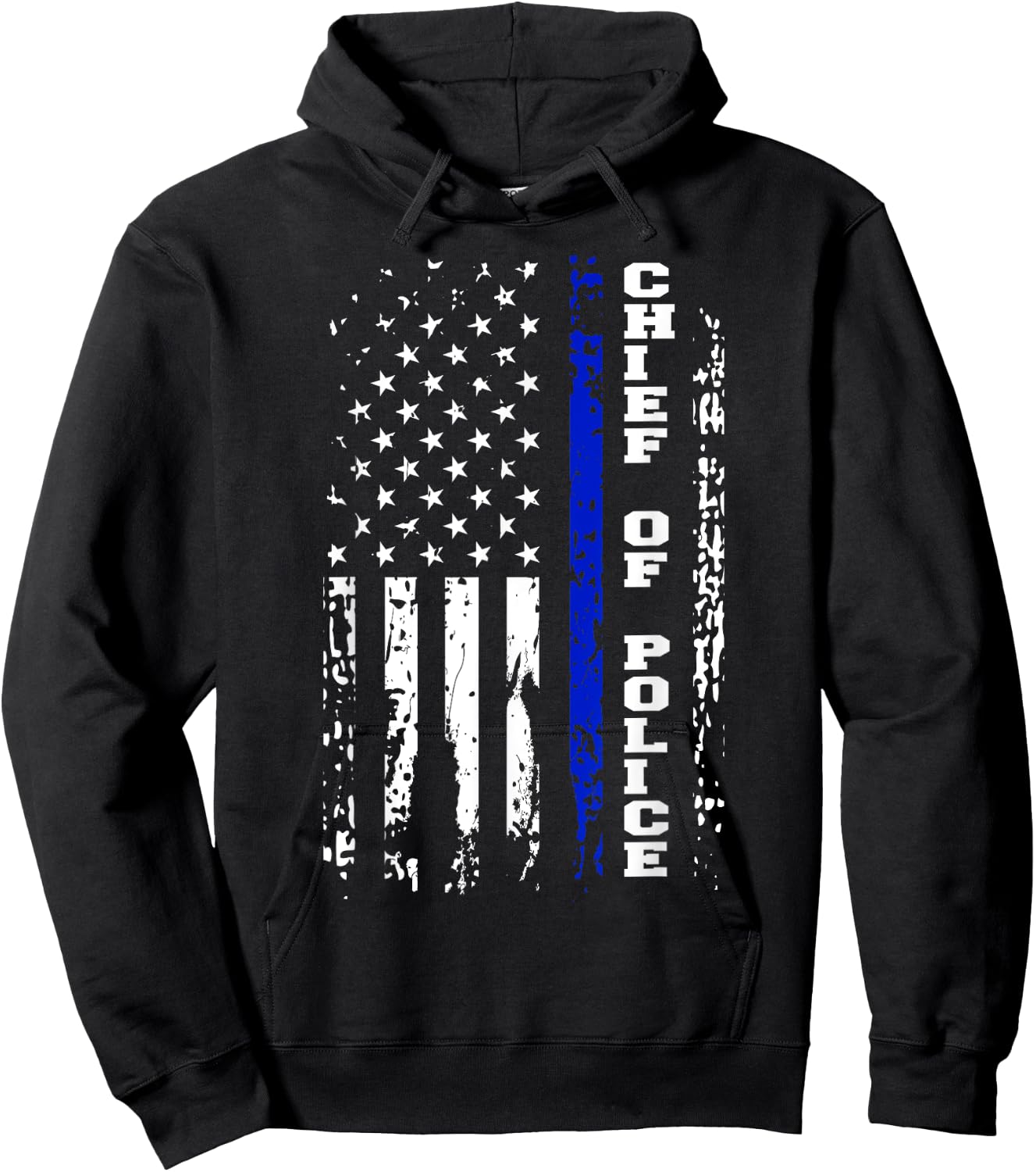 Police Chief Shirt Chief of Police Rank Hoodie - Hoodie | Black