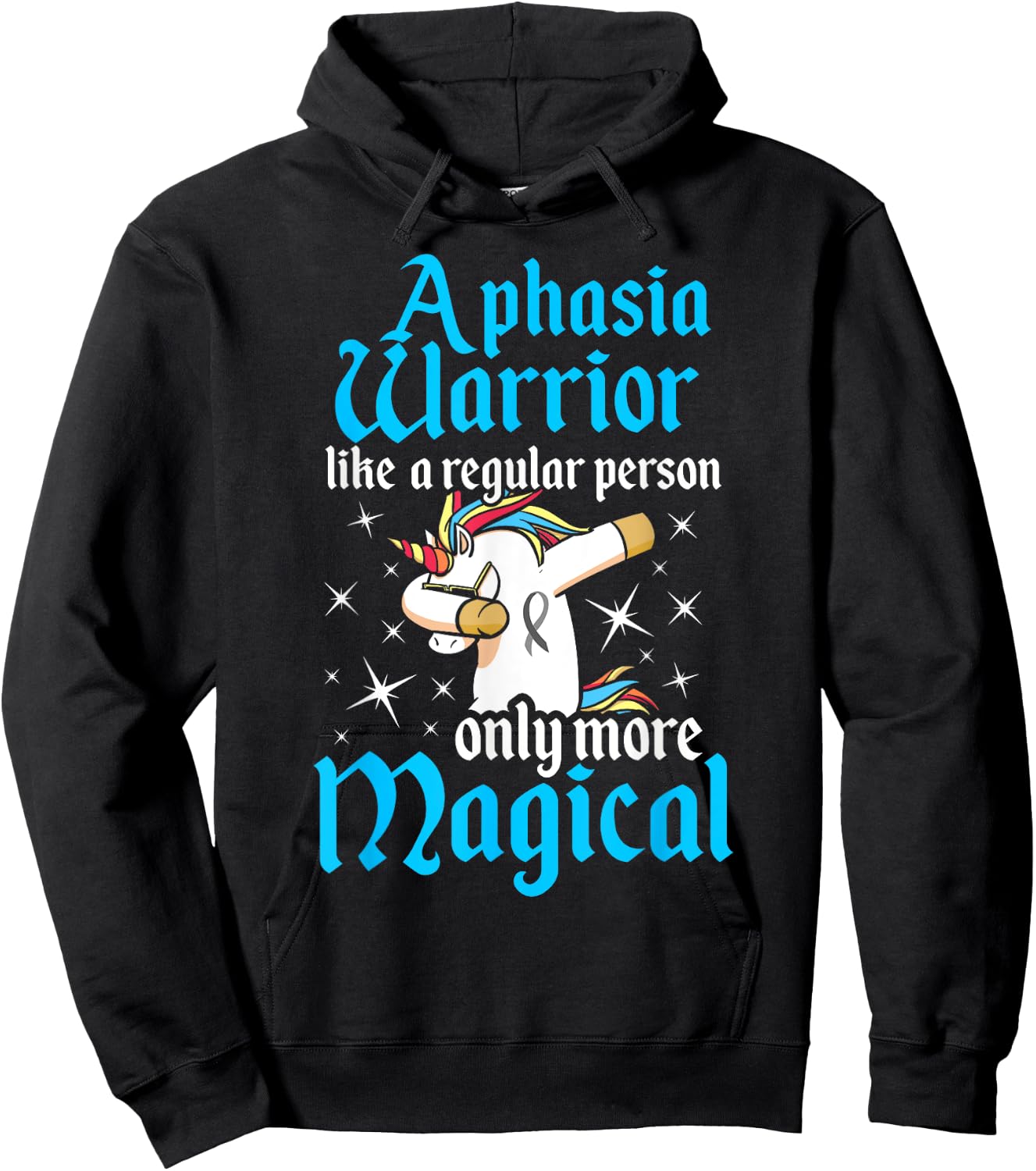 Aphasia Warrior Magical Survivor Awareness Hoodie - Hoodie | Black