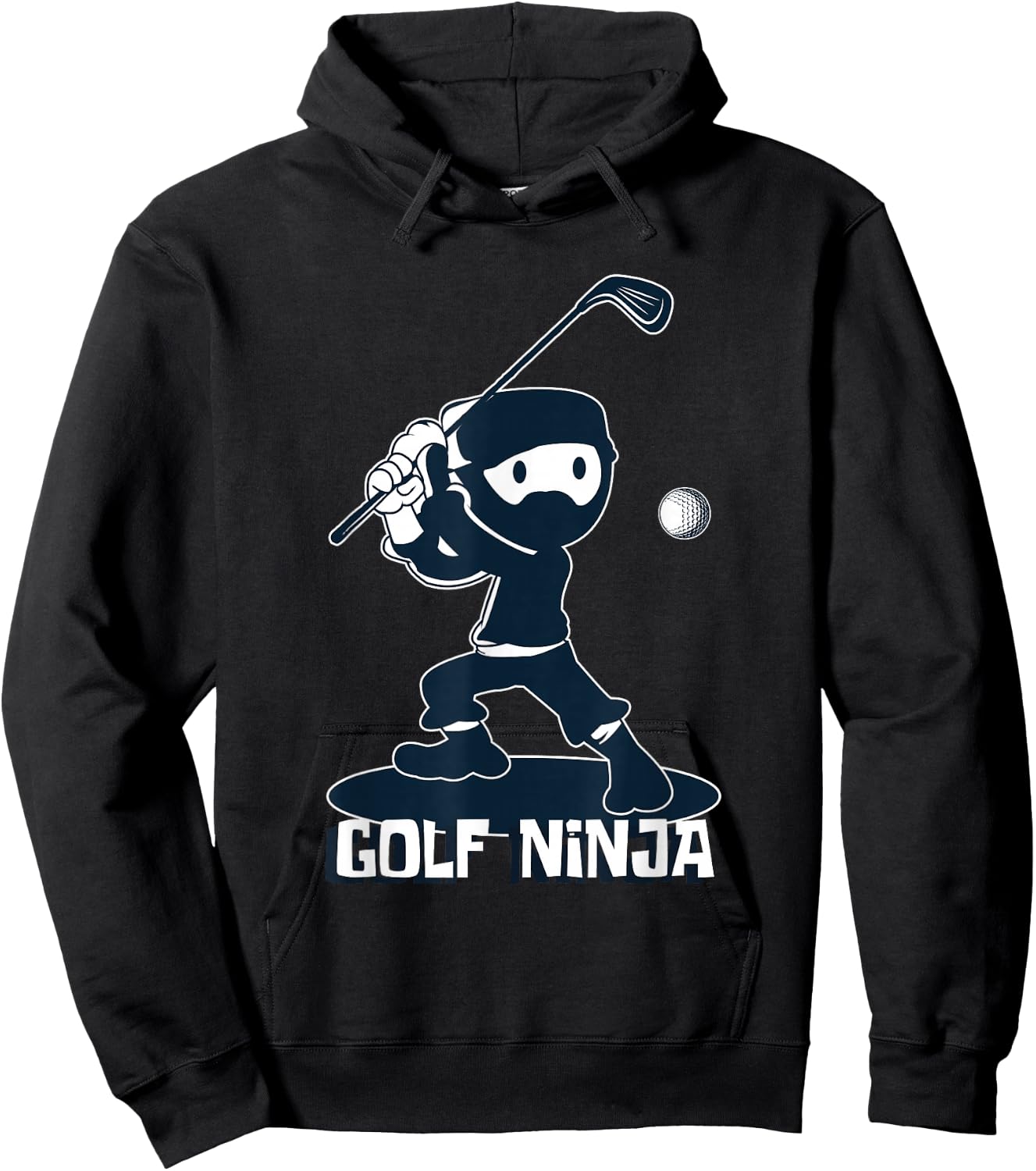 Golf Ninja Golfer Or Ninja Fanatic Hoodie - Hoodie | Black