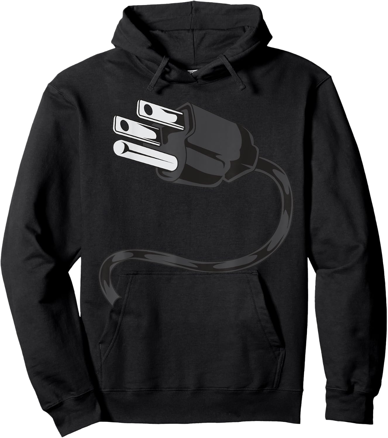 Electrical OUTLET PLUG And Socket Couples Costume Halloween Hoodie - Hoodie | Black
