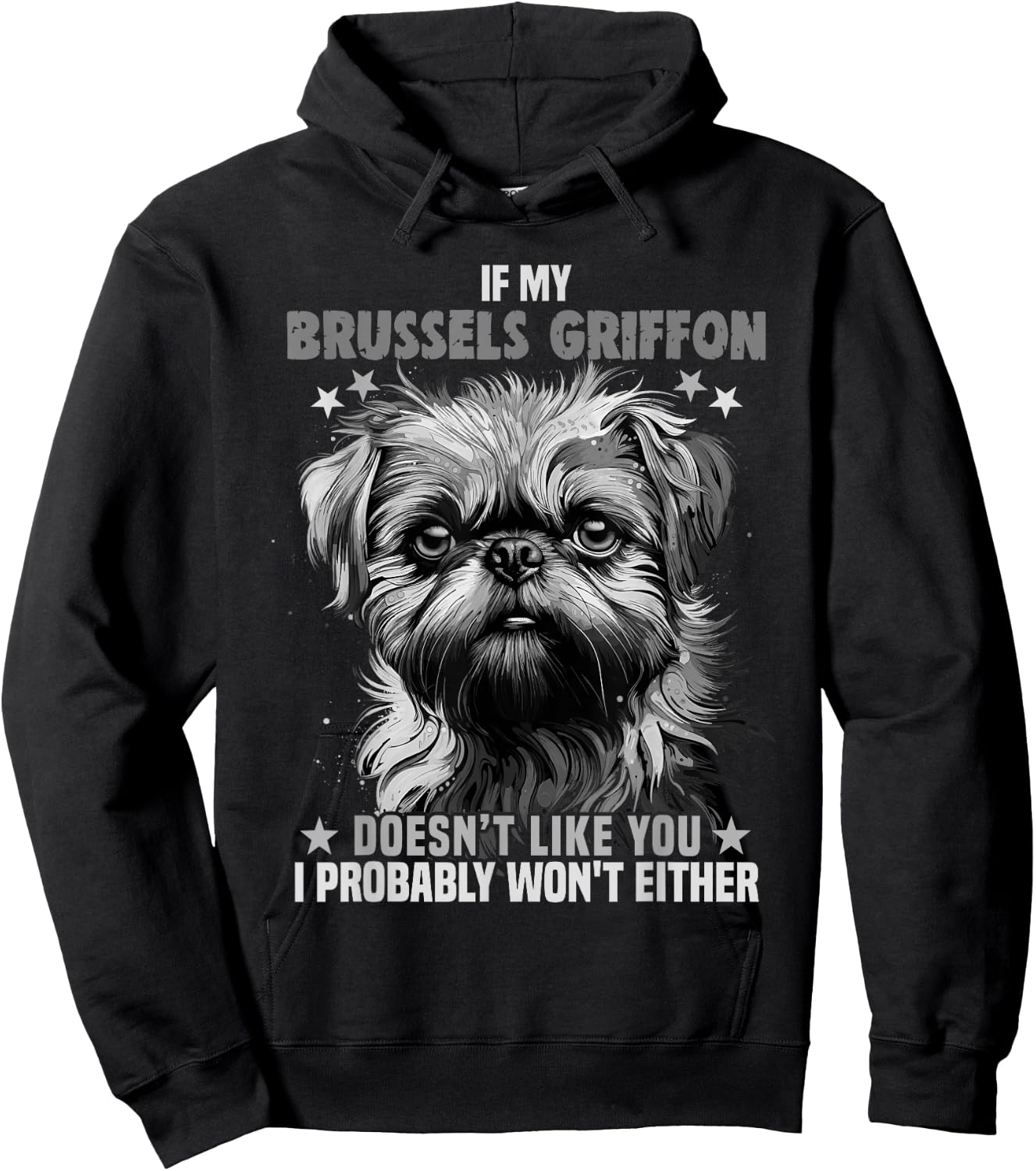 Brussels Griffon Dog Lover Design for Owner Brussels Griffon Men Women Kids Hoodie - Hoodie | Black