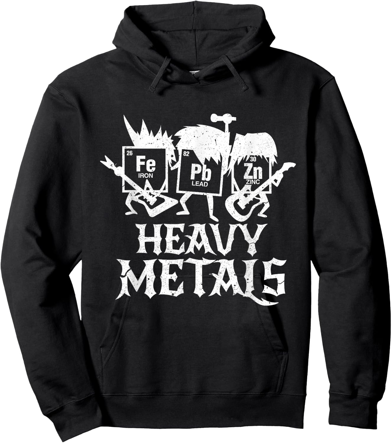 Heavy Metals Funny Periodic Table Chemistry Hoodie - Hoodie | Black
