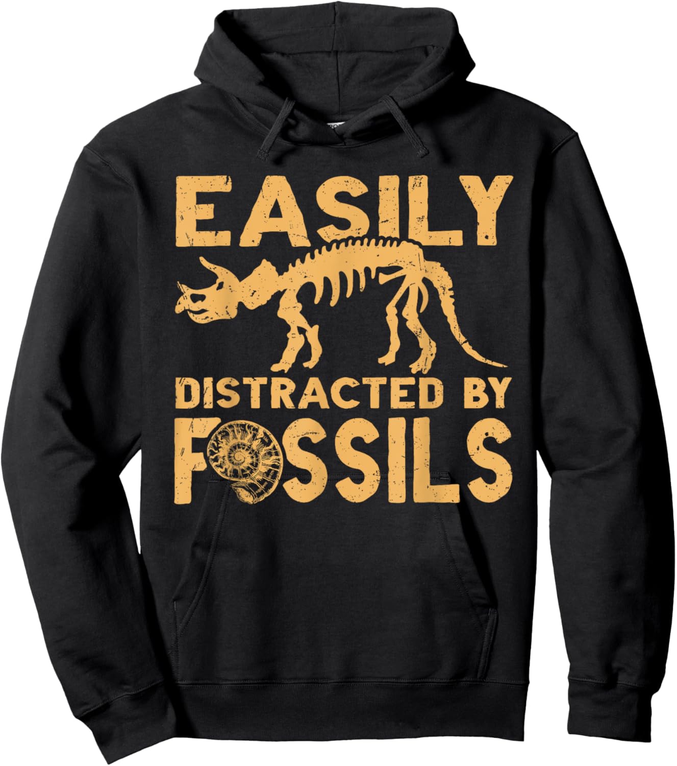 Easily Distracted by Fossils Hoodie - Hoodie | Black