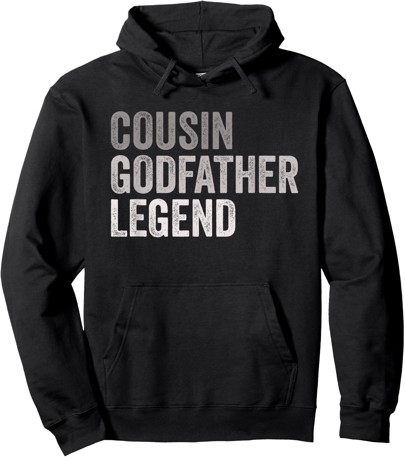 Cousin Godfather Legend For A Favorite Cousin Family Baptism Hoodie - Hoodie | Black