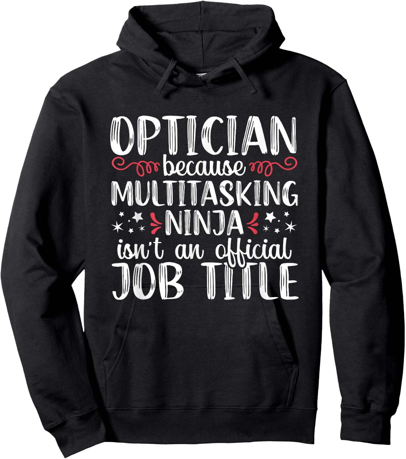 Multitasking Ninja Optometrist Funny optometry Optician Hoodie - Hoodie | Black