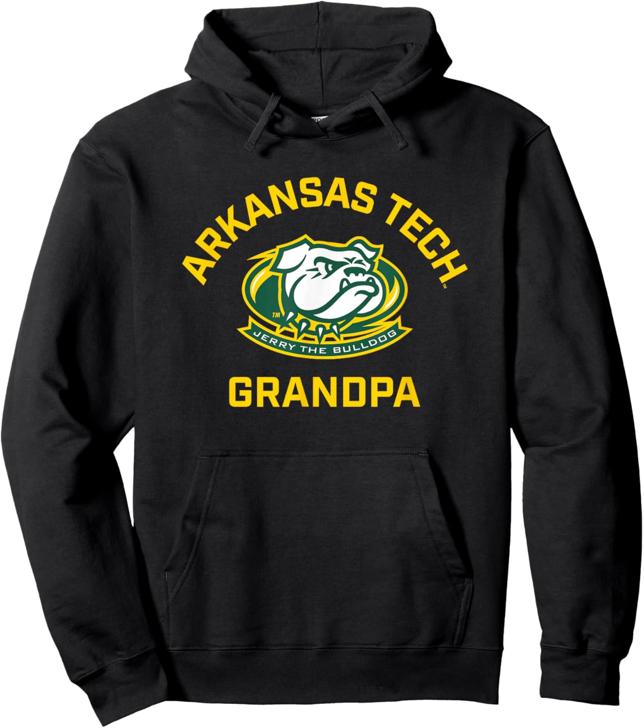 Arkansas Tech University ATU Wonder Boys Arched Grandpa Hoodie - Hoodie | Black
