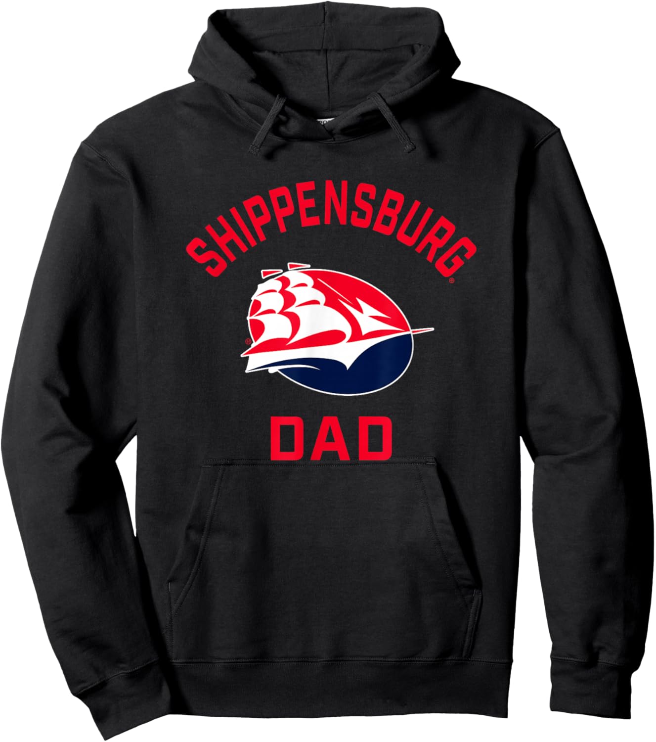 Shippensburg University Raiders Arched Dad Hoodie - Hoodie | Black