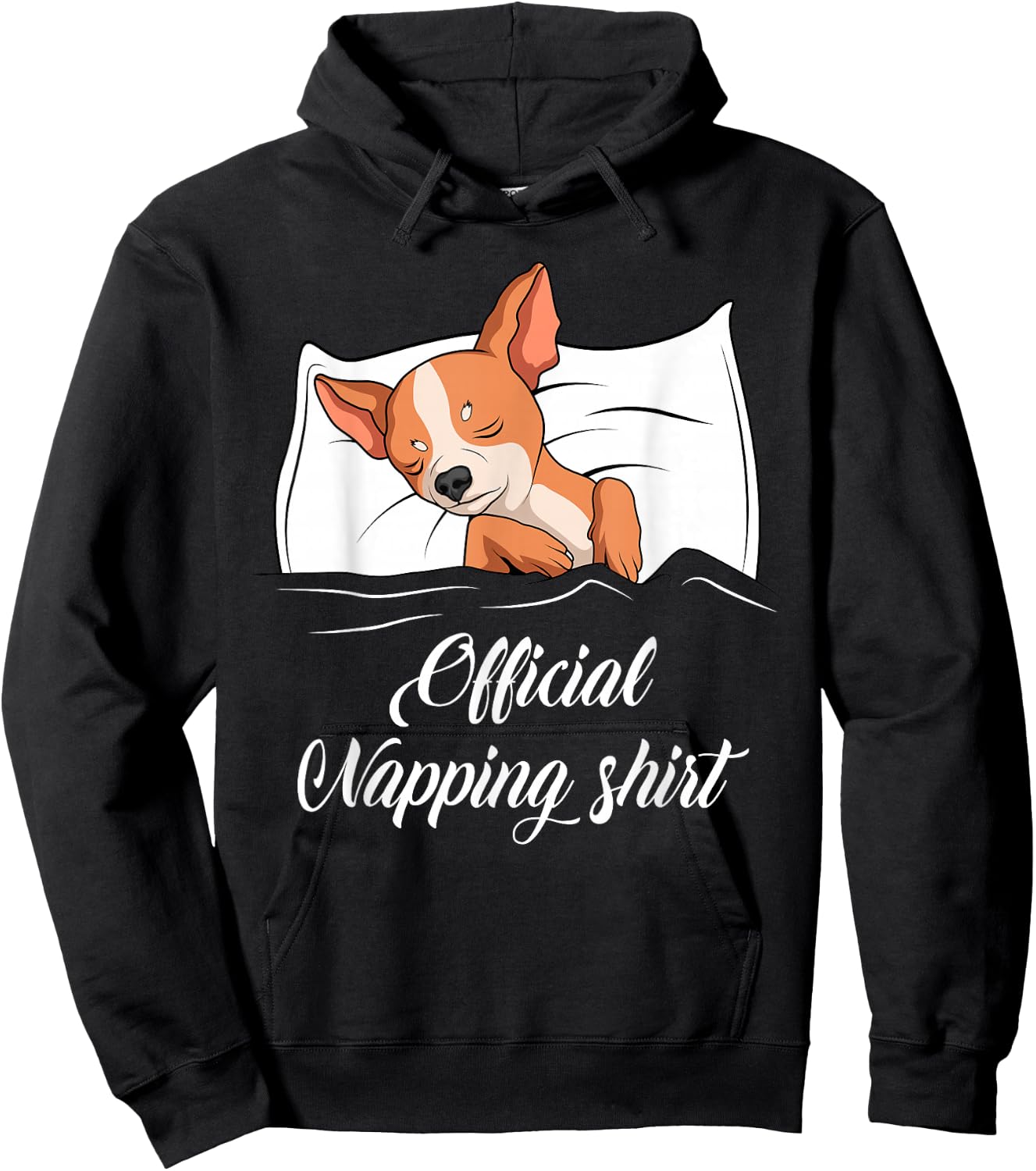 Sleeping Chihuahua Pyjamas Dog Lover Gift Official Napping Women Girls Kids Hoodie - Hoodie | Black