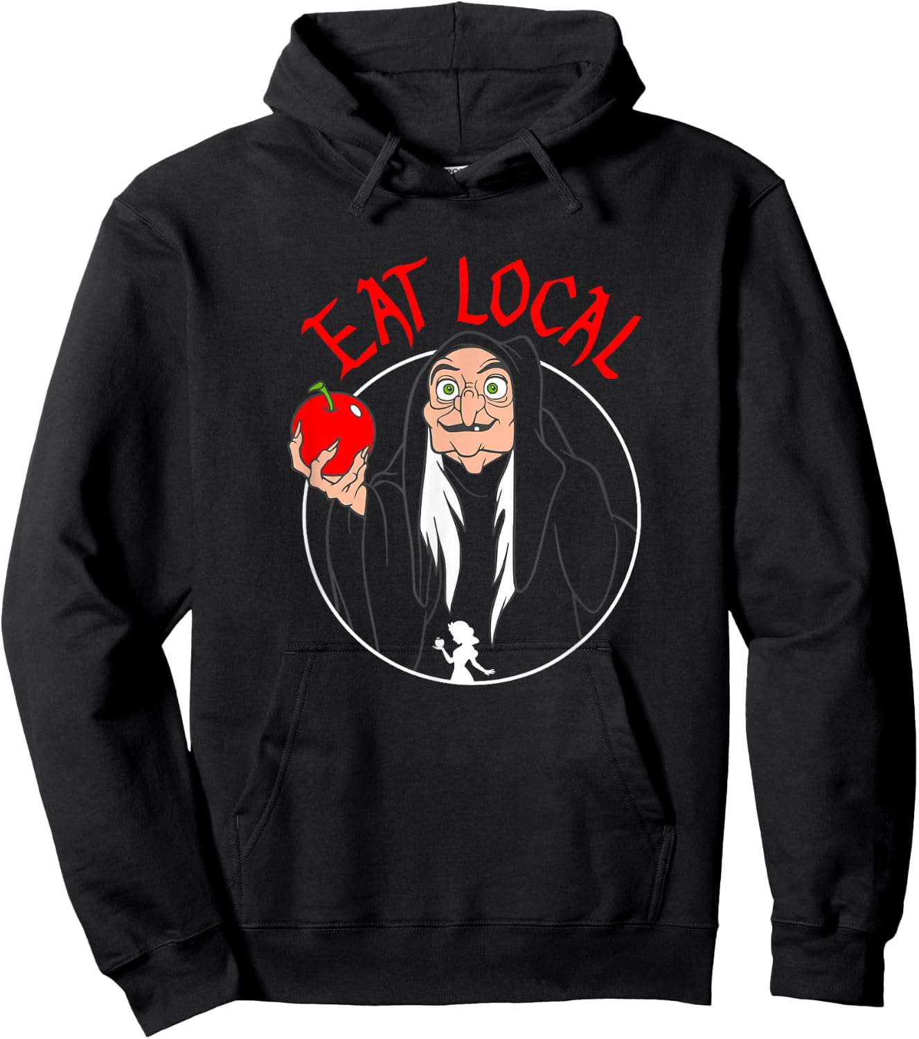 Disney Snow White Evil Queen Apple Eat Local Hoodie - Hoodie | Black