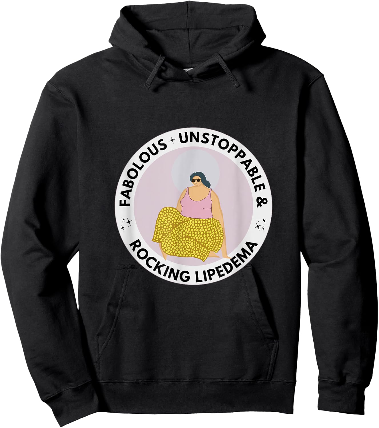 Fabolous Unstoppable & Rocking Lipedema Hoodie - Hoodie | Black