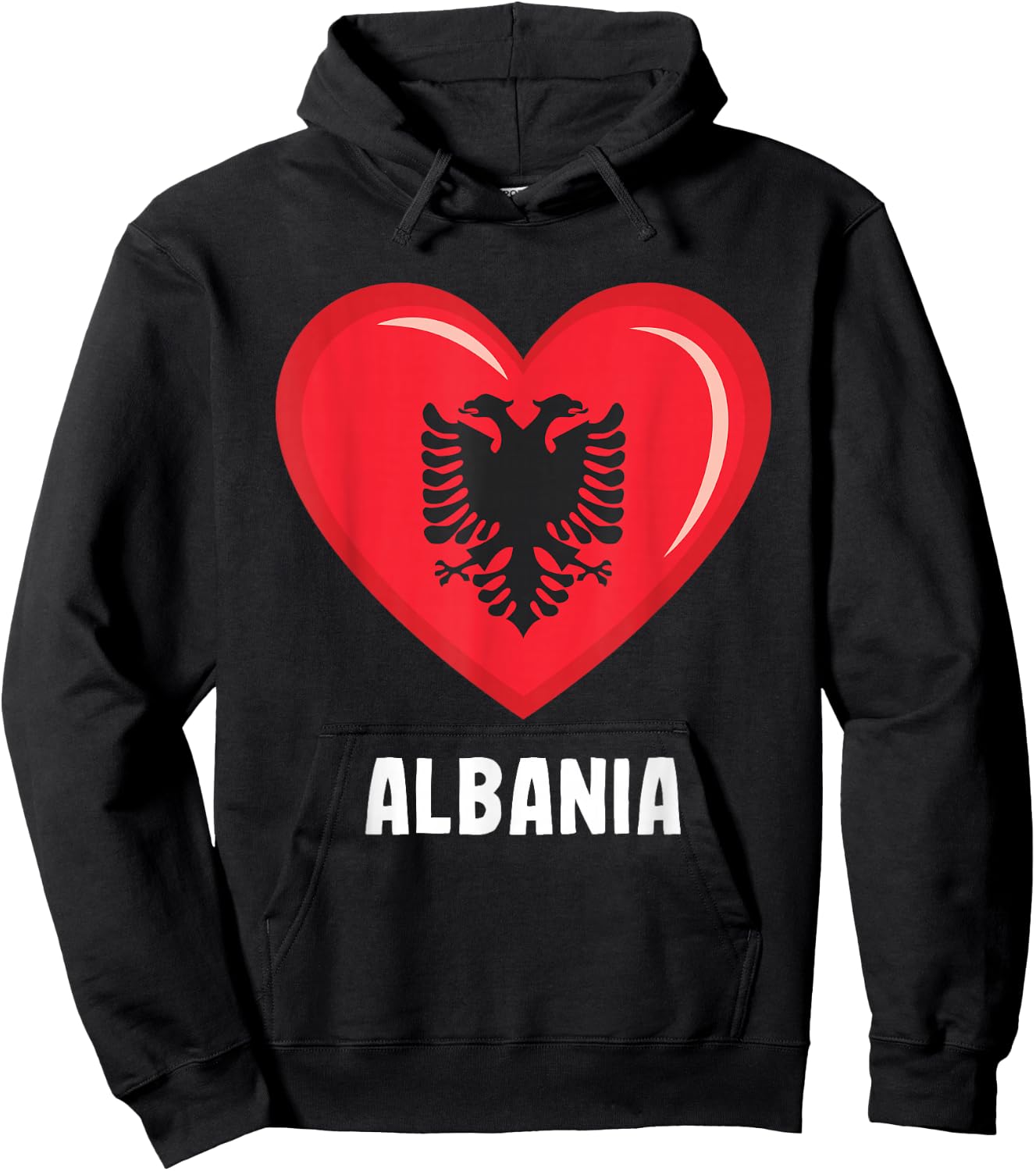 Albania Flag Jersey | Albanian Hoodie - Hoodie | Black