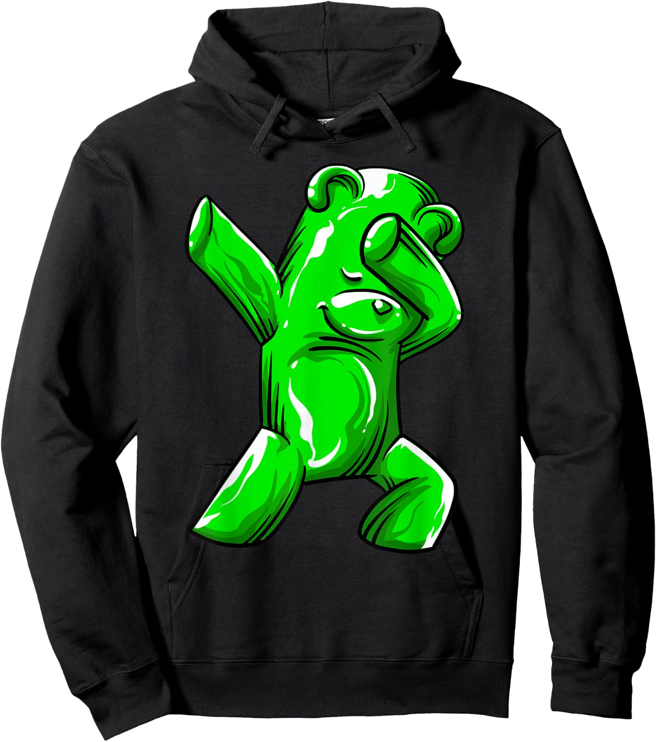 Funny Dabbing Gummy Bear Gift Cool Jelly Candy Animal Dance Hoodie - Hoodie | Black