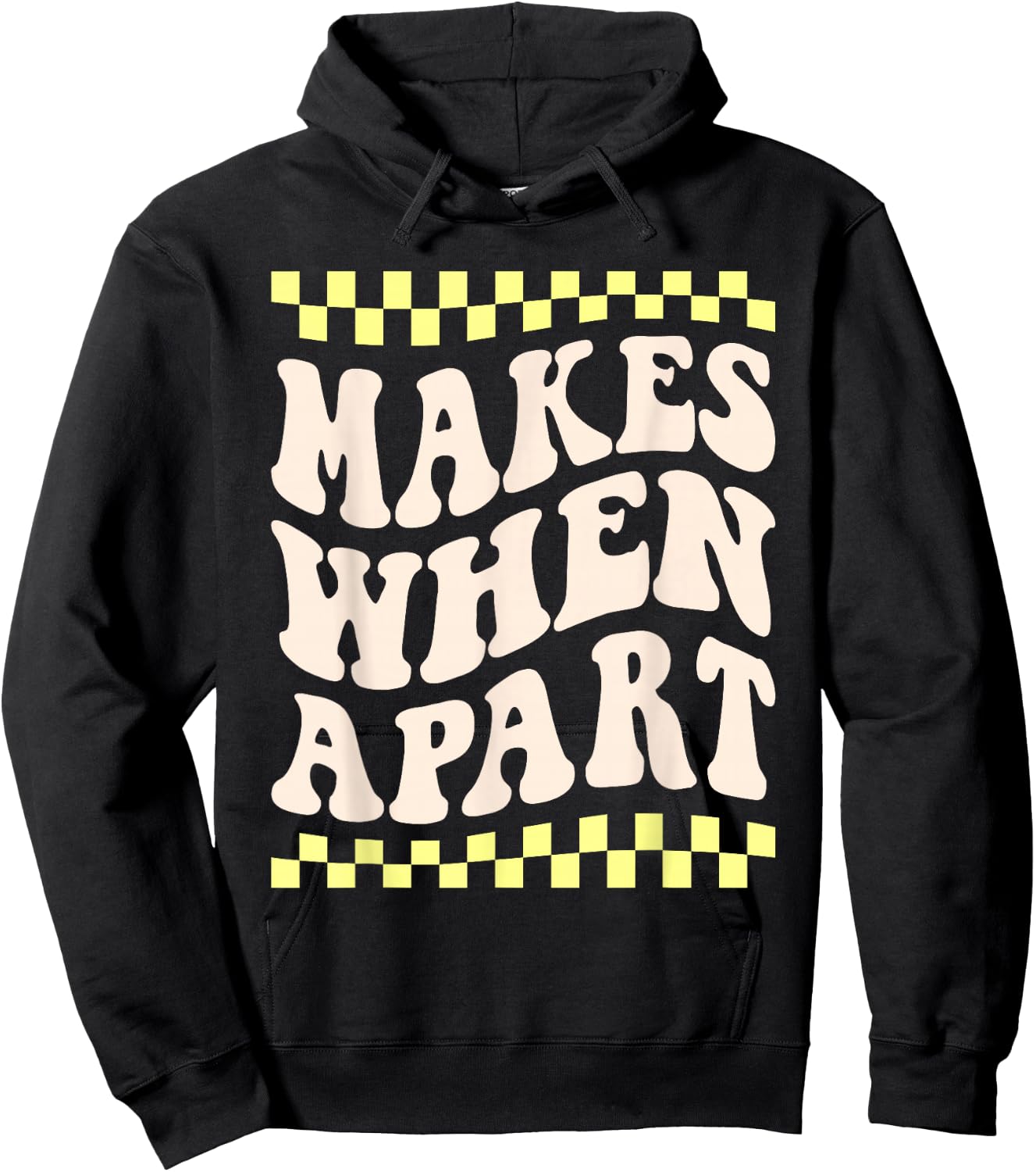 nothing makes sense when we're apart matching couples BFF Hoodie - Hoodie | Black