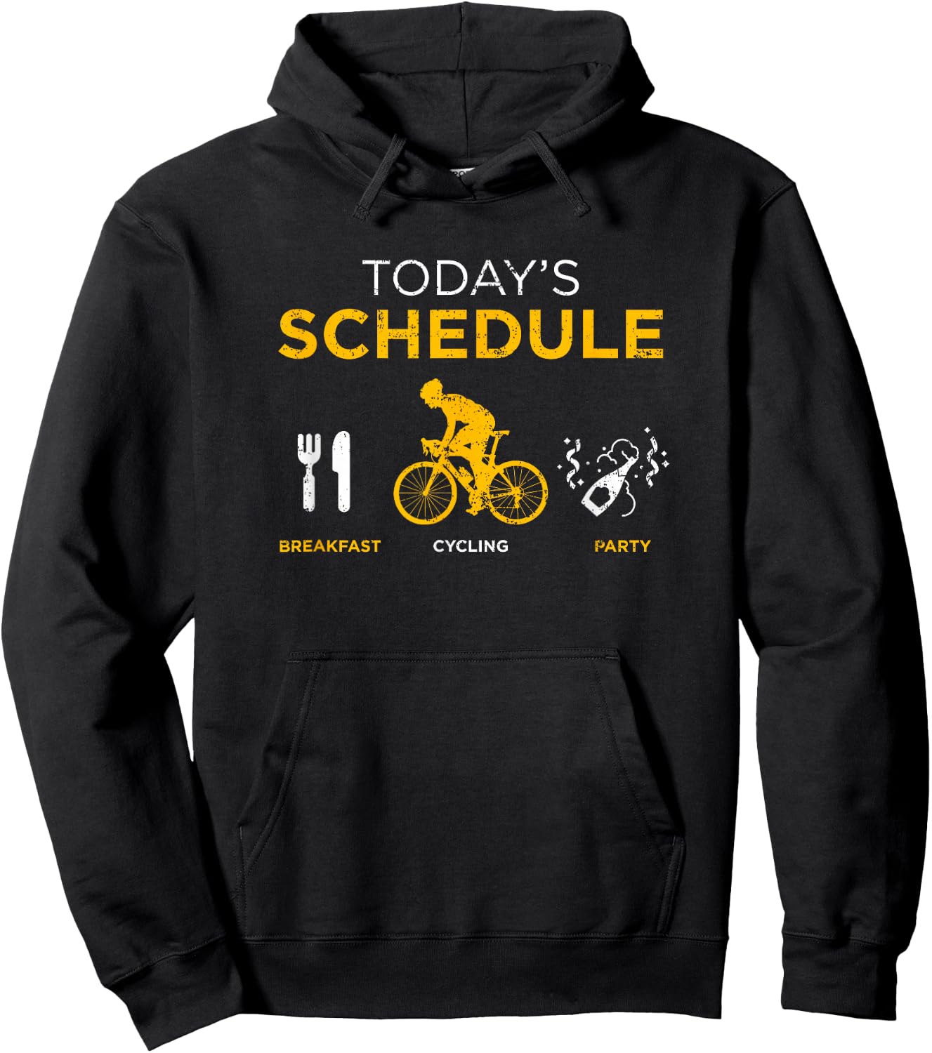 Race Bike Today's Schedule Cycling Hoodie - Hoodie | Black