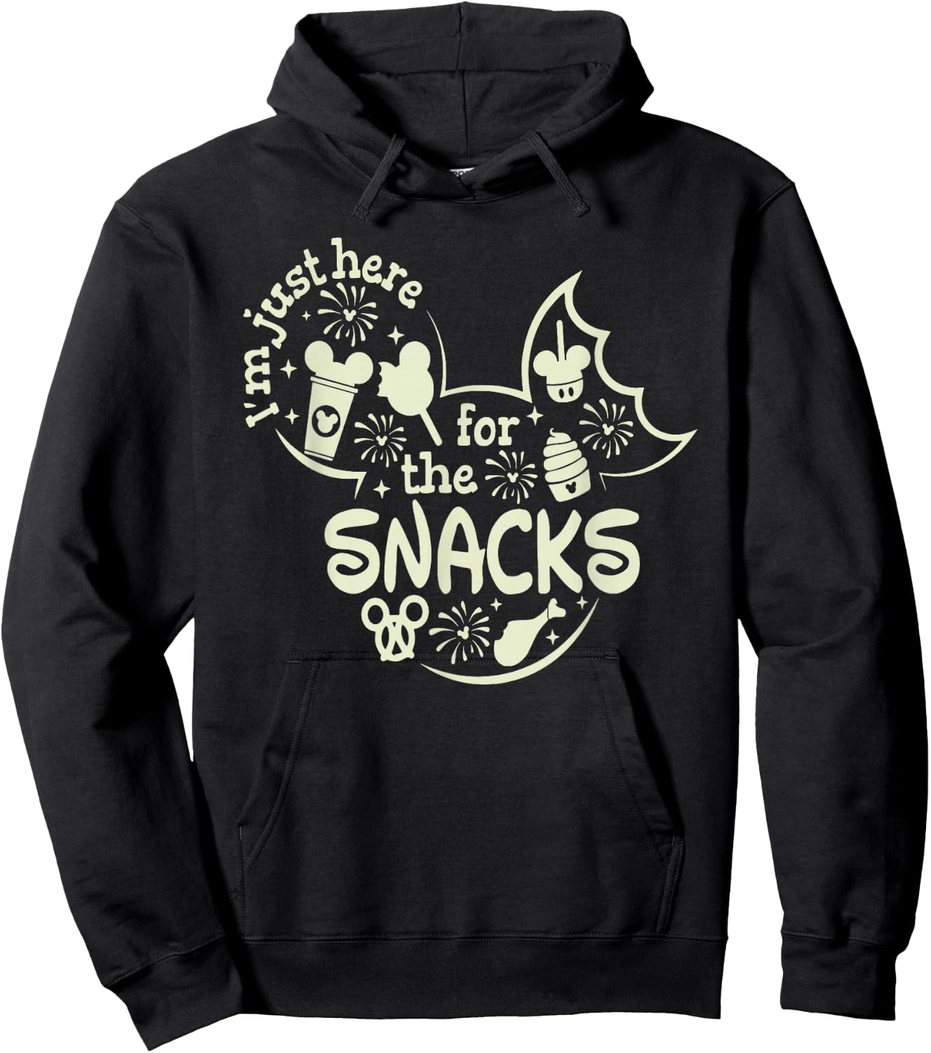 I'm Here For The Snacks, Snacks Goals Hoodie - Hoodie | Black