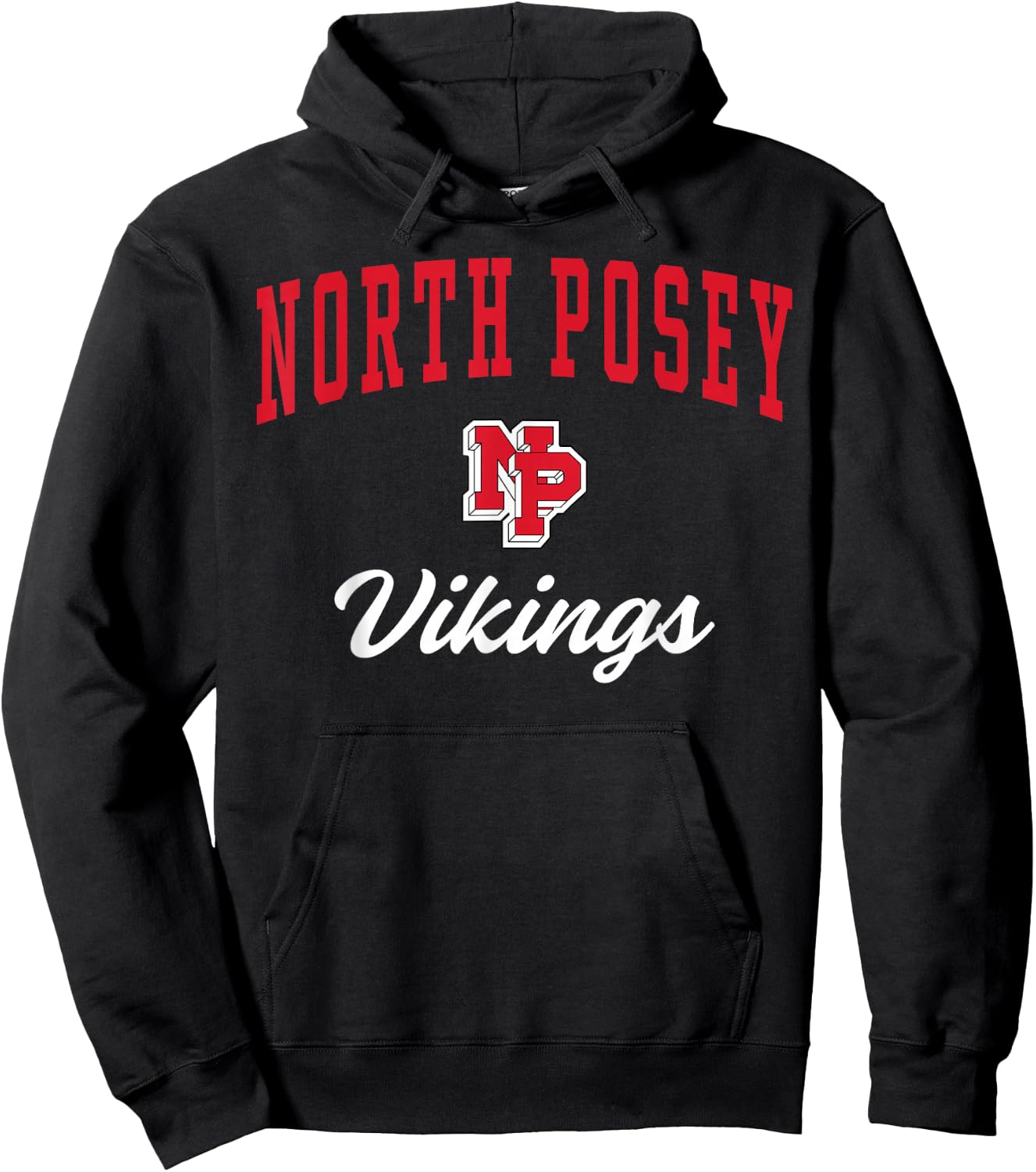 North Posey High School Vikings Hoodie - Hoodie | Black