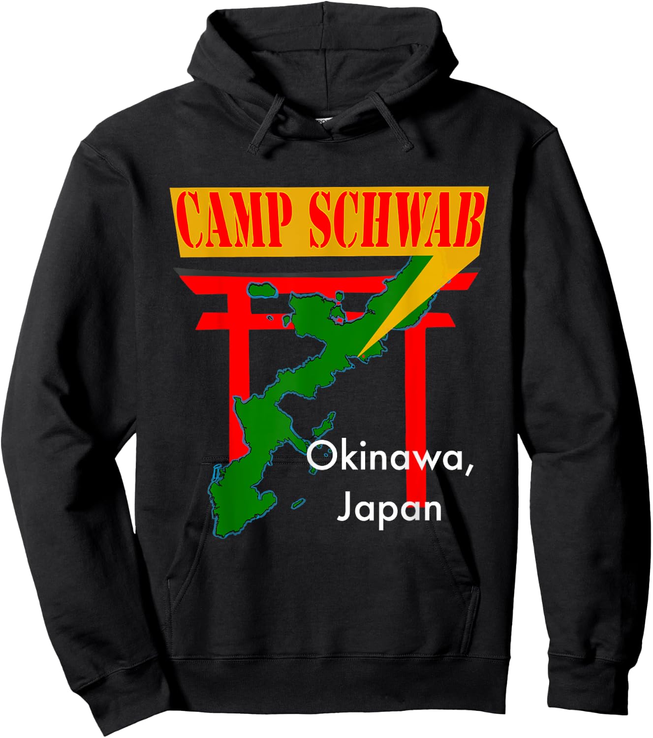 Camp Schwab, Nago, Okinawa, Japan Hoodie - Hoodie | Black