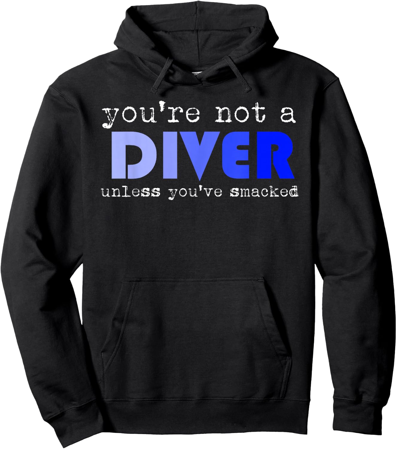 Funny Water Jumping Statement Athletes Art Diver Gift Hoodie - Hoodie | Black