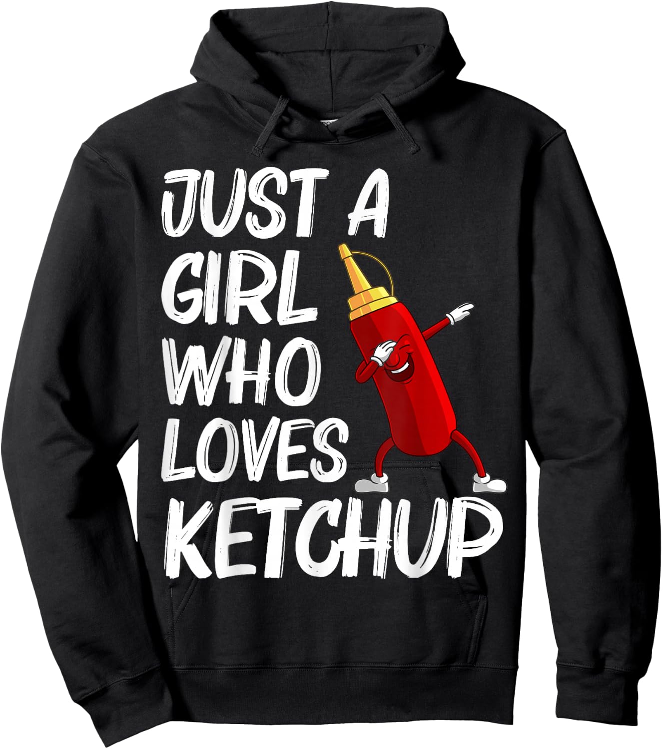 Funny Ketchup Gift Girls Kids Ketchup Merchandise Tomato Hoodie - Hoodie | Black