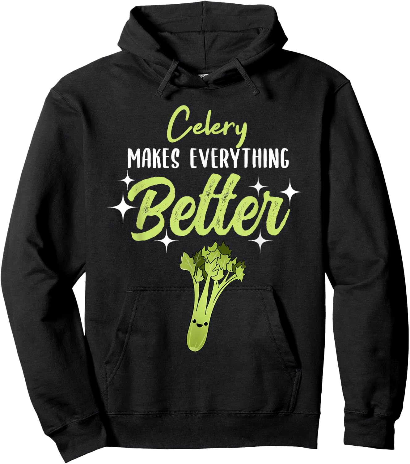 Celery Makes Everything Better Hoodie - Hoodie | Black