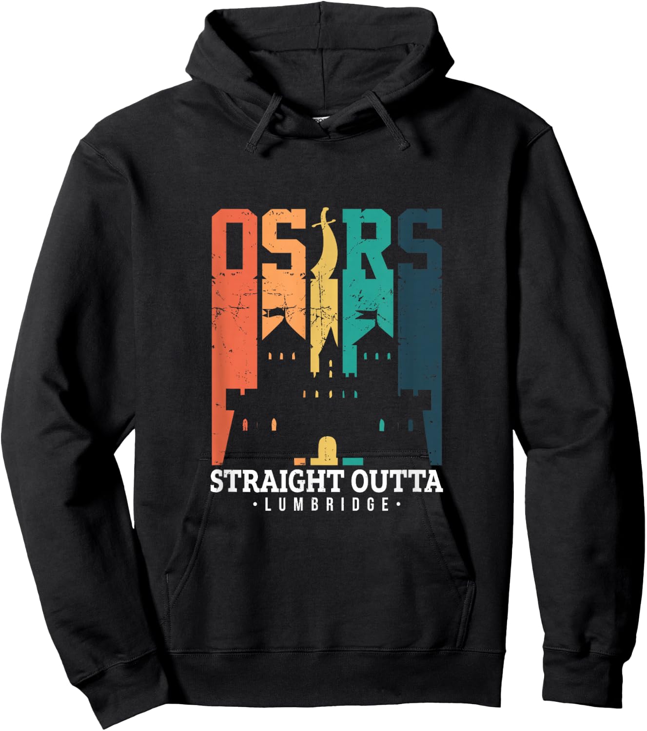 KP e-commerce Women's Straight Outta Lumbridge Gaming , Black, Small Hoodie - Hoodie | Black