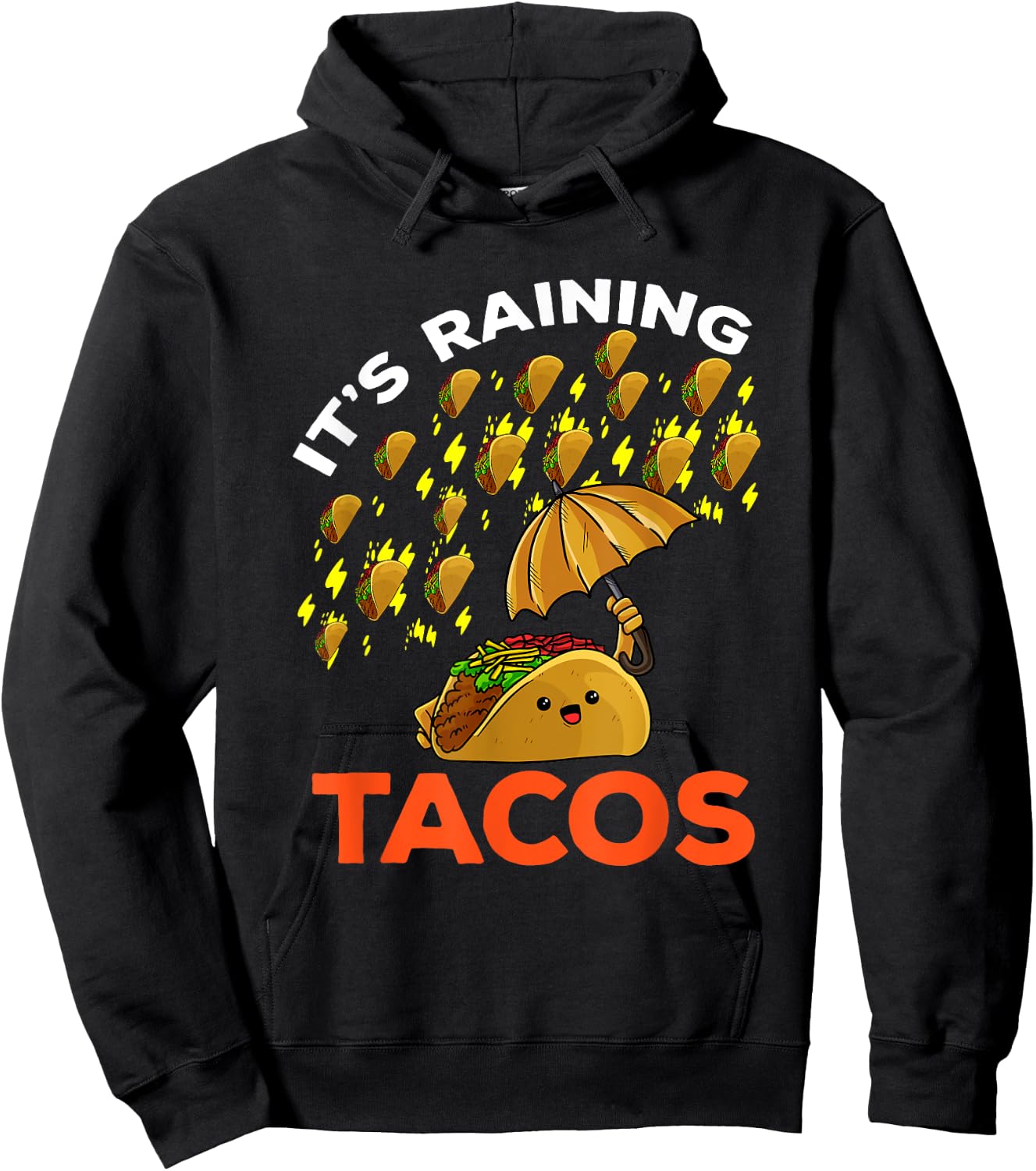It's Raining Tacos Funny Mexican Food Kids Boy Girl Hoodie - Hoodie | Black
