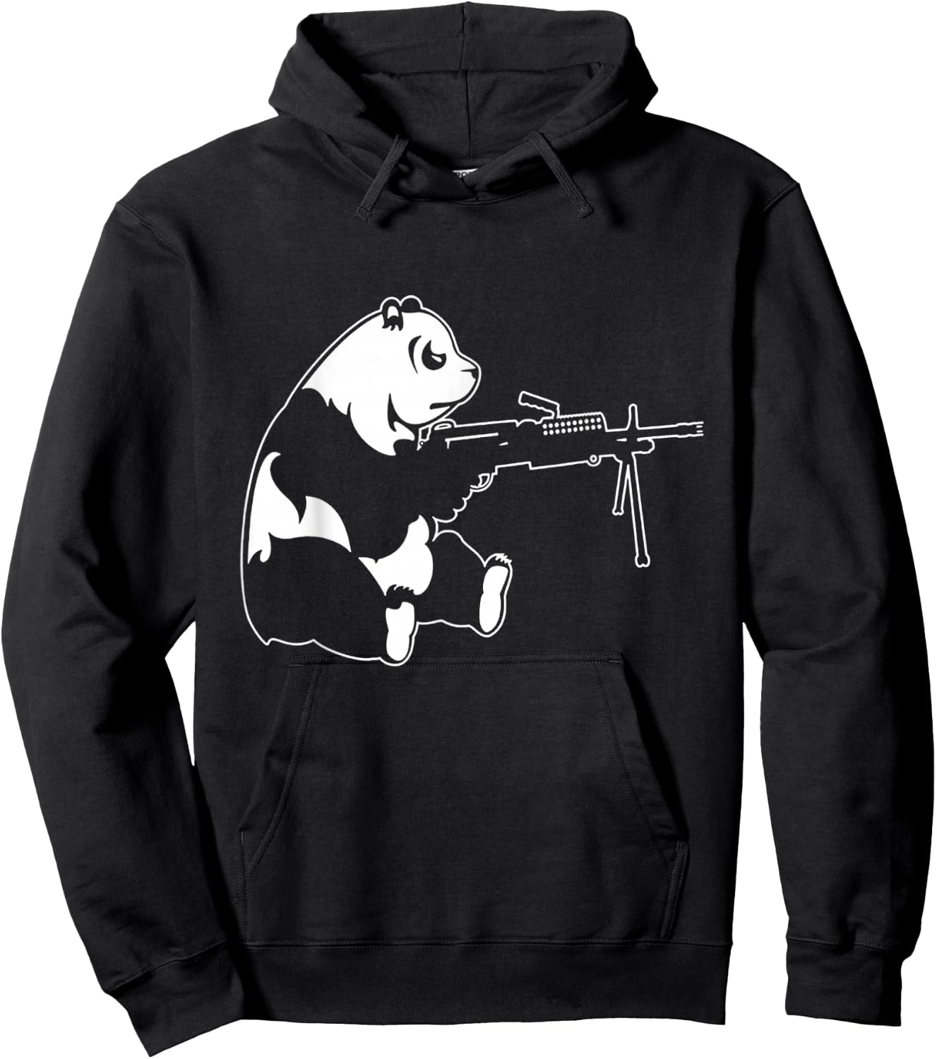 Panda Machine Gun Hoodie - Hoodie | Black