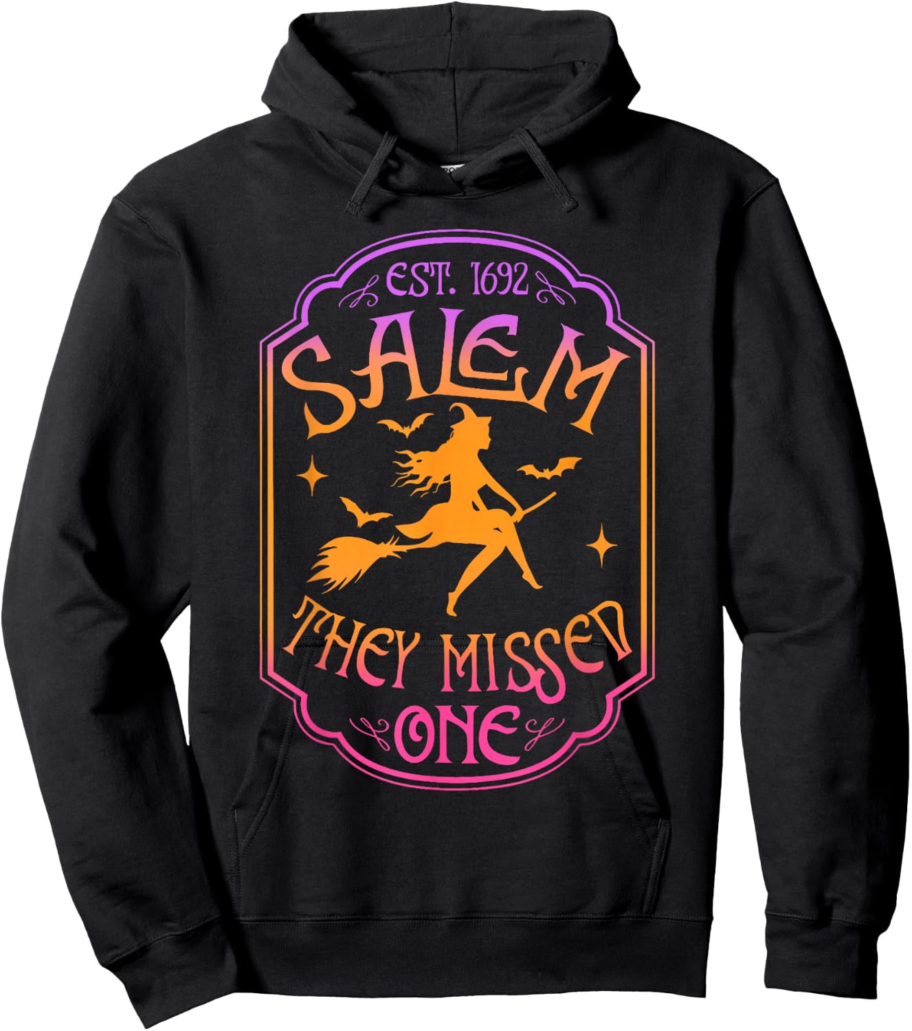 Salem 1962 You Missed One Halloween Feminist Witch Trials Hoodie - Hoodie | Black