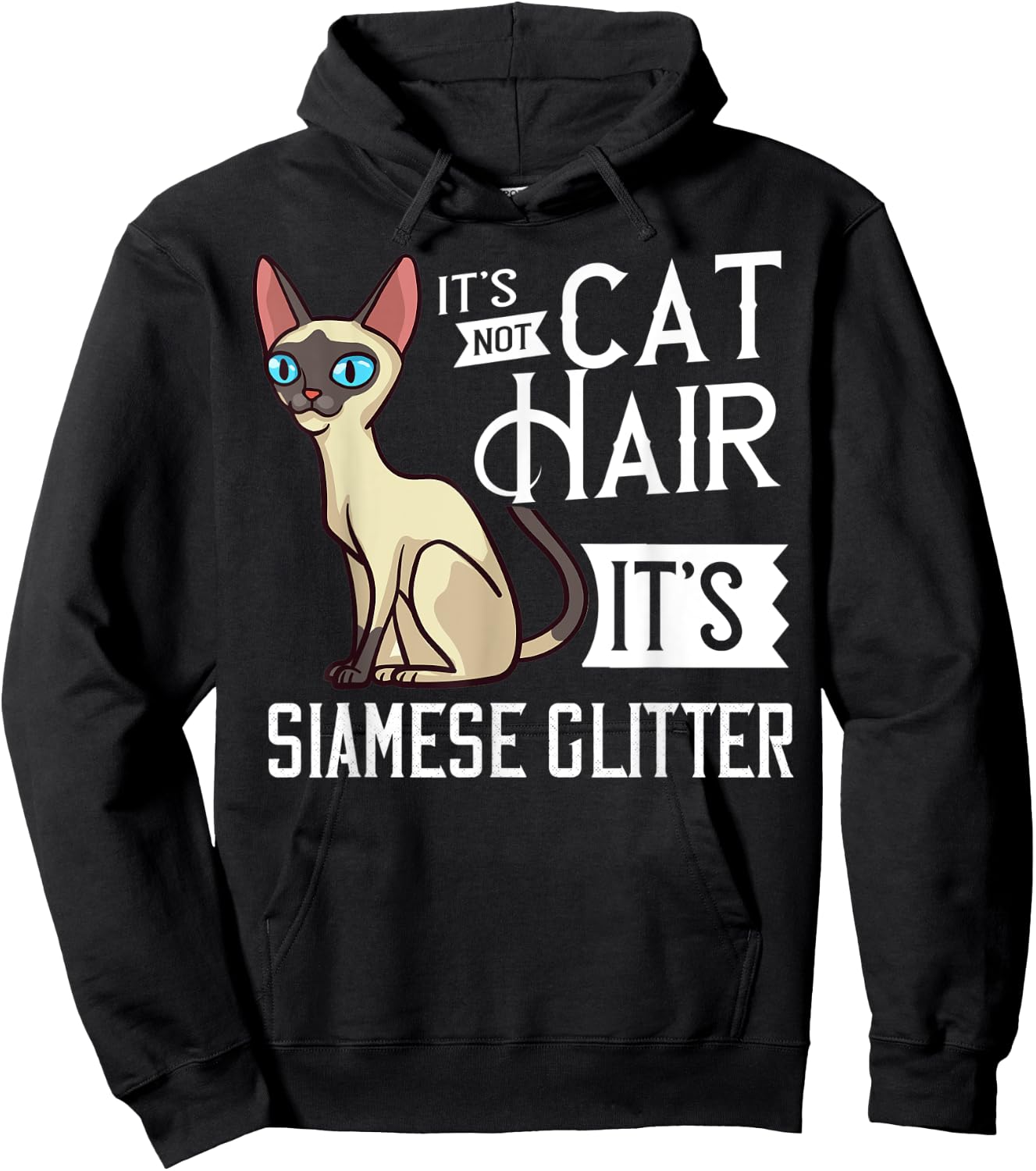 Siamese Cat Gift Kitten Owner Lover Hoodie - Hoodie | Black
