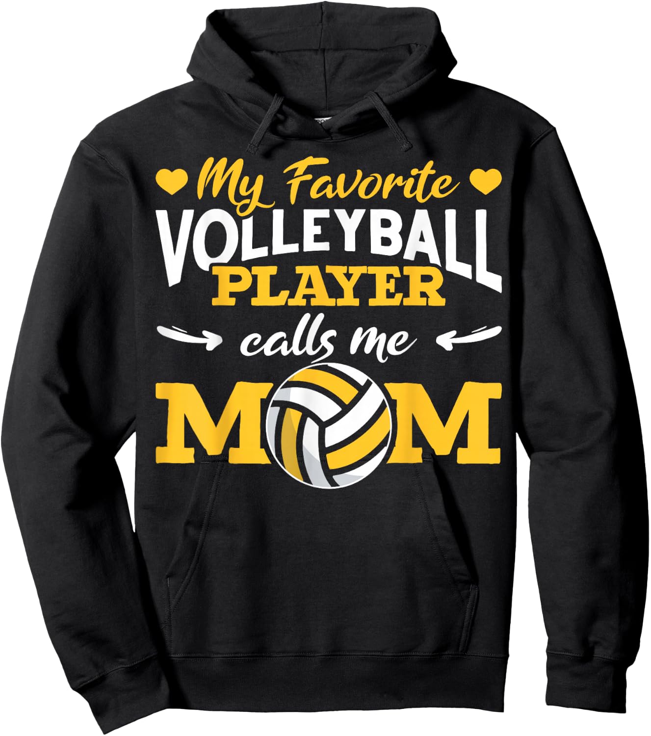 Volleyball Moms Volleyball Mom Life Hoodie - Hoodie | Black