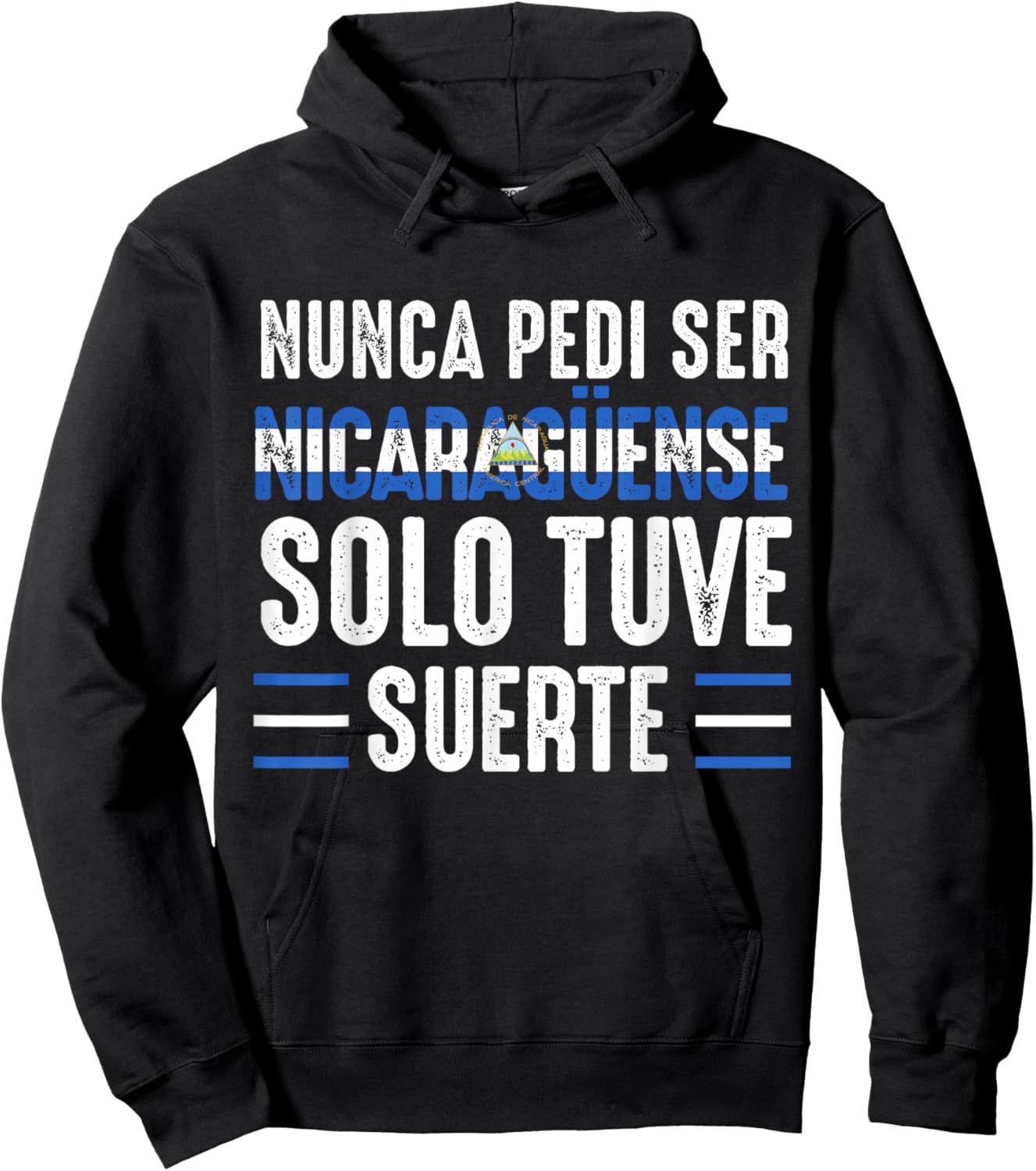 Nicaragua Flag Camiseta Nicaraguan Nicoya Pinoleros Nica Hoodie - Hoodie | Black
