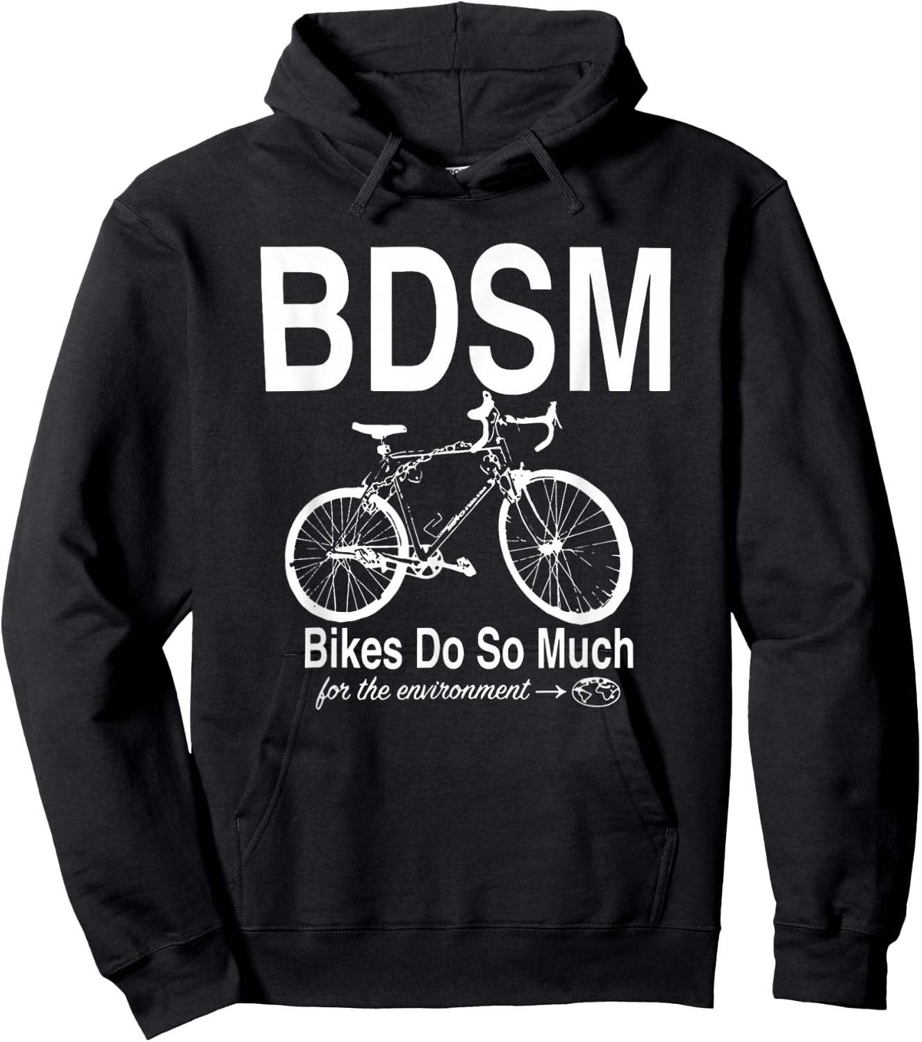 BDSM Bikes Do So Much For The Environment Hoodie - Hoodie | Black