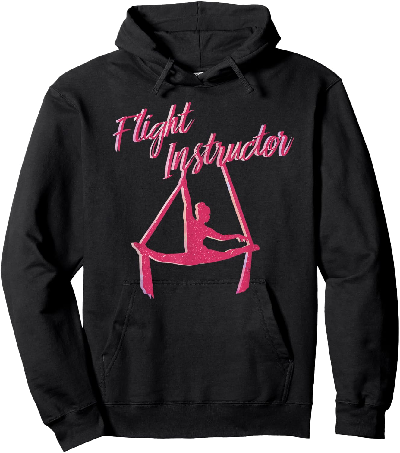 Flight Instructor Aerial SIlks Circus Yoga Hoodie - Hoodie | Black