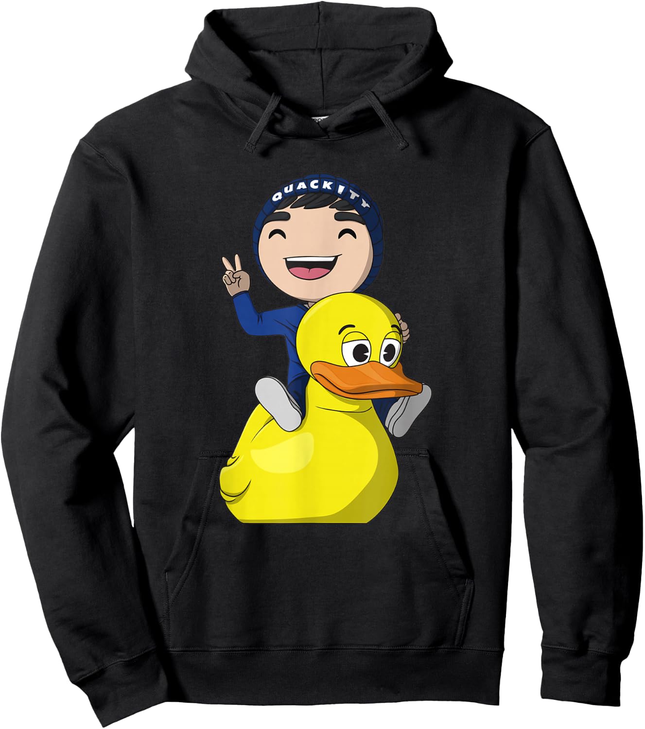Quackity Black Small Hoodie - Hoodie | Black
