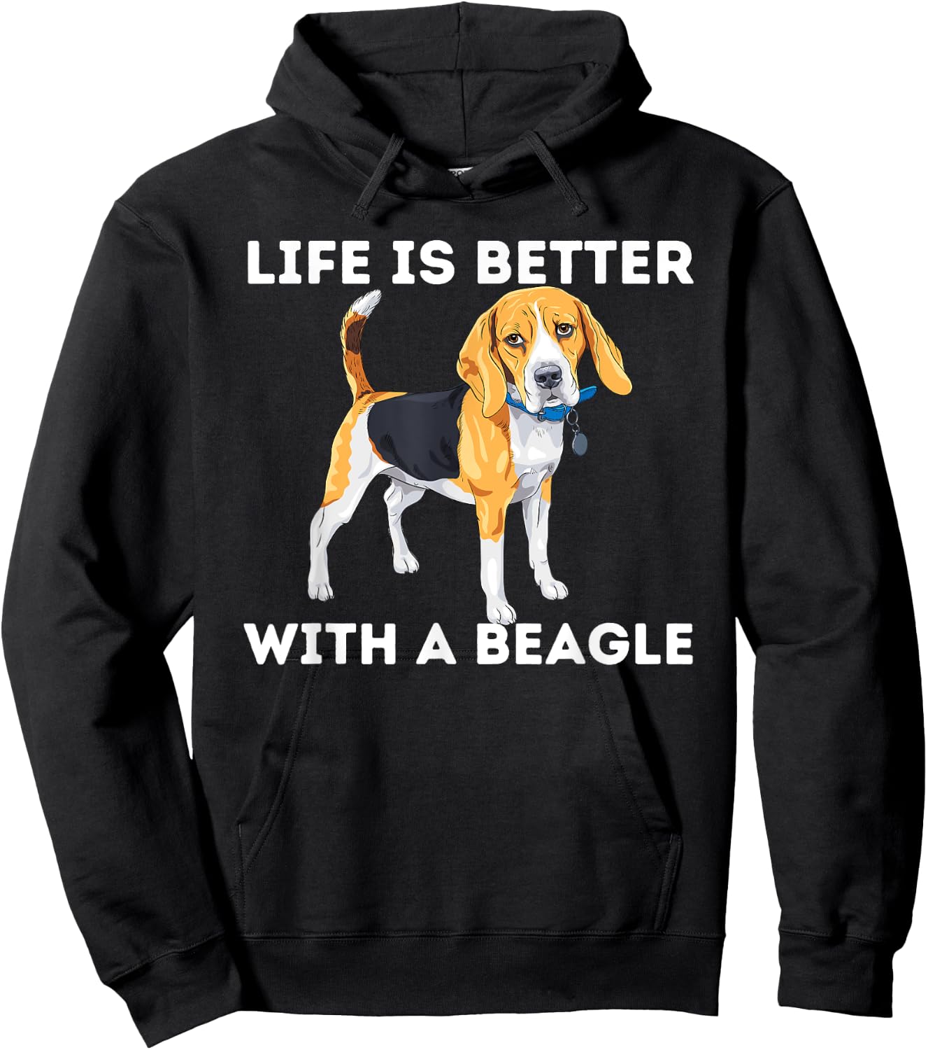 Life Is Better With A Beagle - Beagle Dog Lover Pet Owner Men Women Girls Kids Hoodie - Hoodie | Black