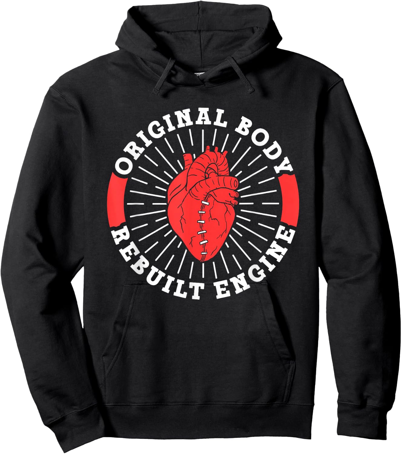 Original Body Refurbished Motor Heart Surgery Hoodie - Hoodie | Black