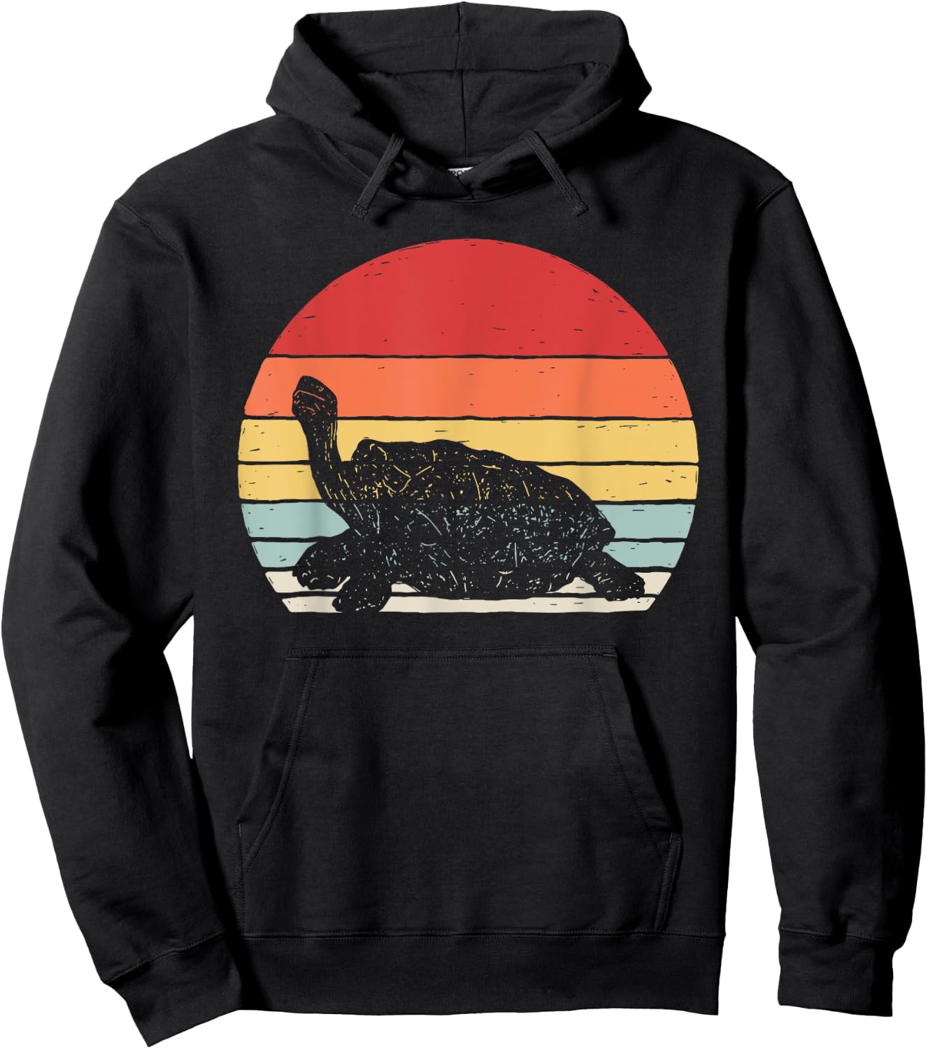 Vintage Retro Galapagos Tortoise Hoodie - Hoodie | Black