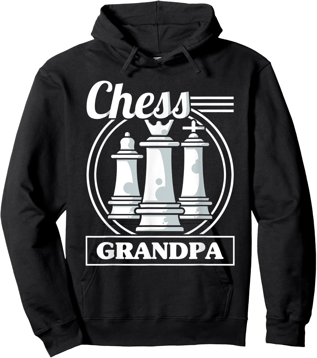 Chess Grandpa Chess Grandfather Funny Chess Player Hoodie - Hoodie | Black